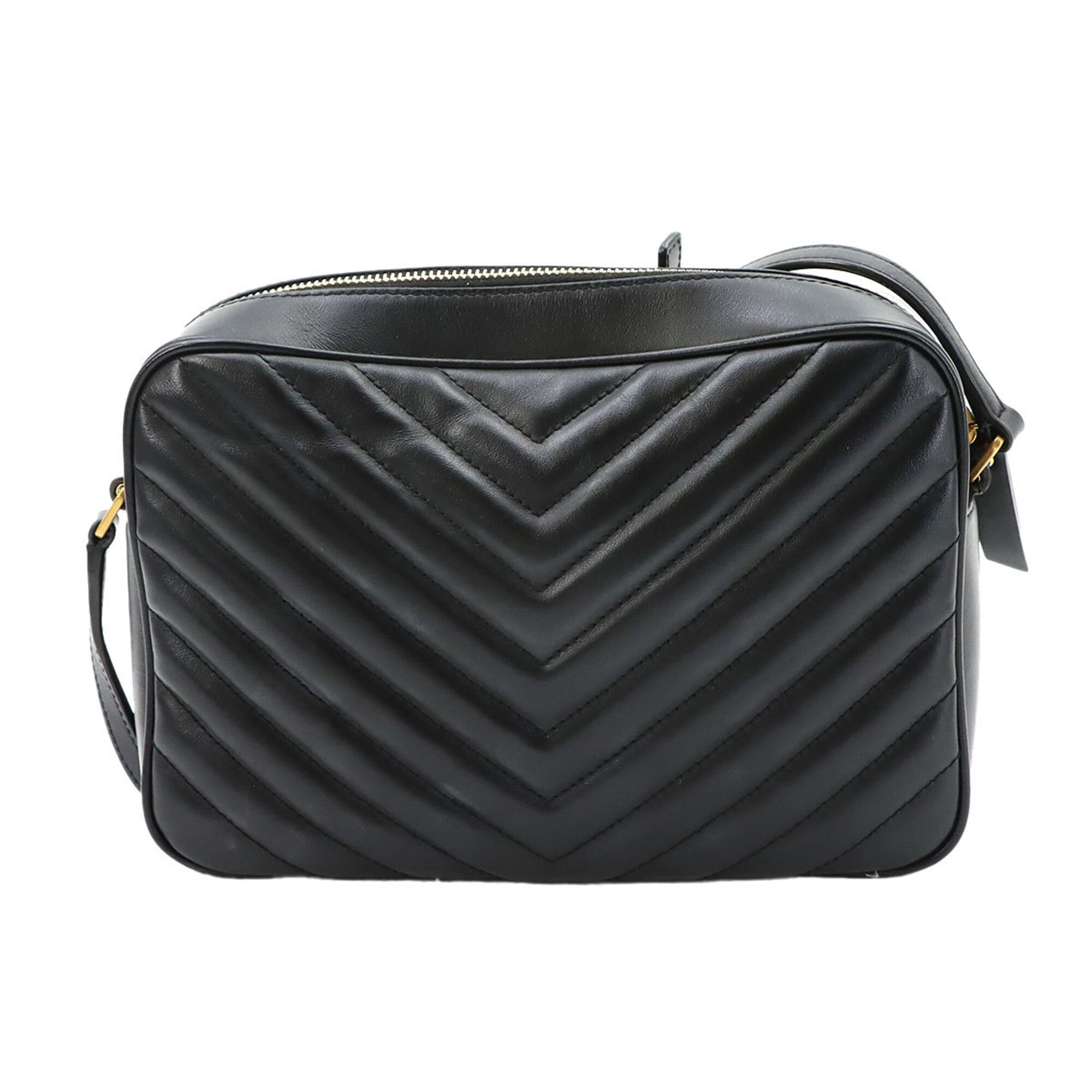Saint Laurent Black Leather Handbag Shoulder Bag (Pre-Owned)
