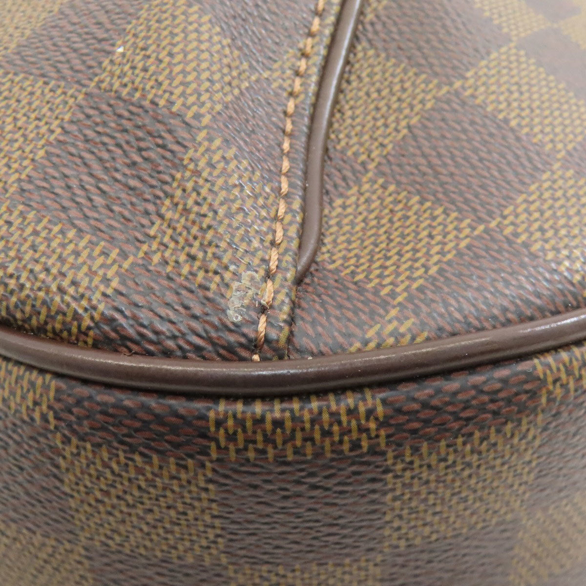Louis Vuitton Damier Canvas Ebene Damier Canvas Shoulder Bag (Pre-Owned)