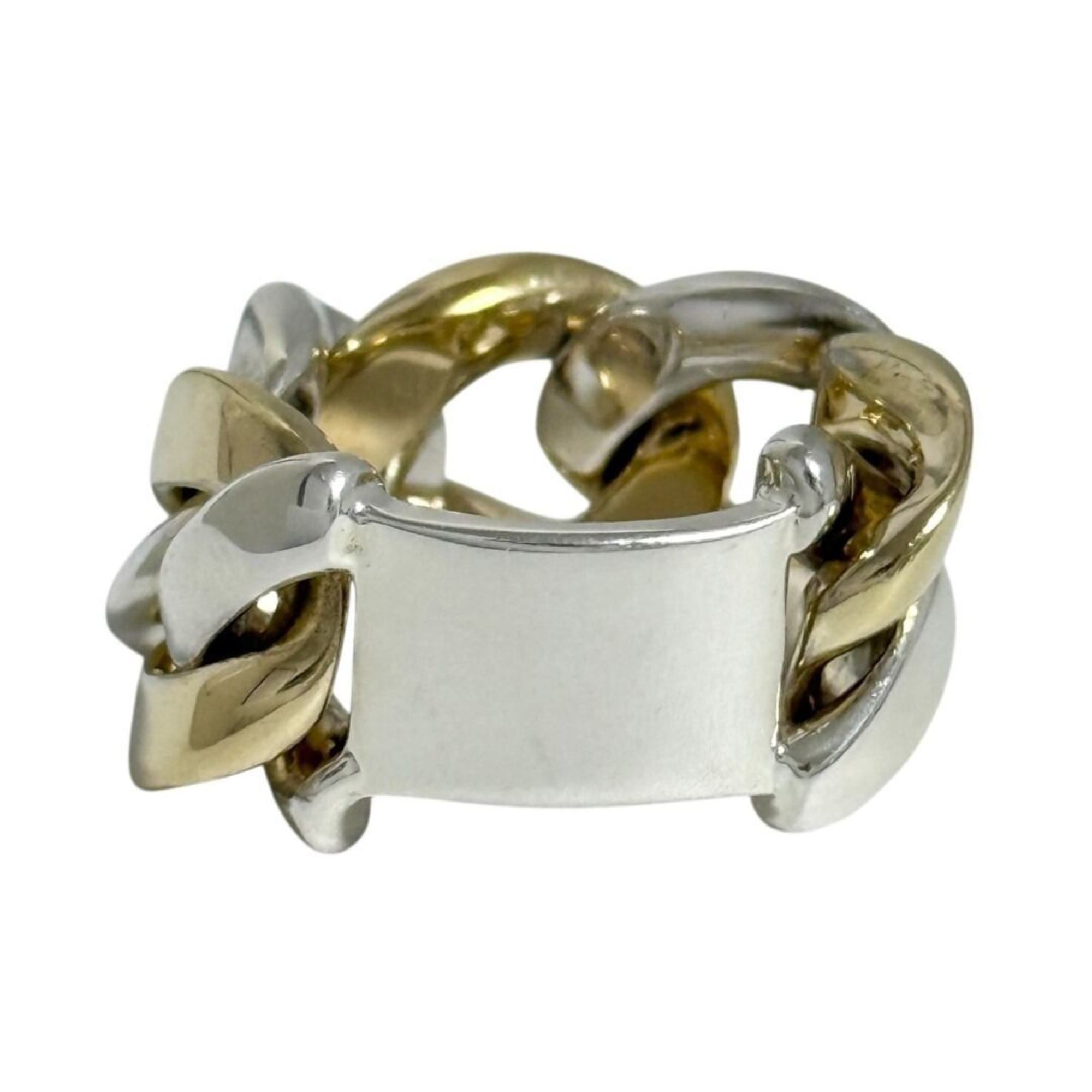 Bottega Veneta Silver 925 Band Ring (Pre-Owned)