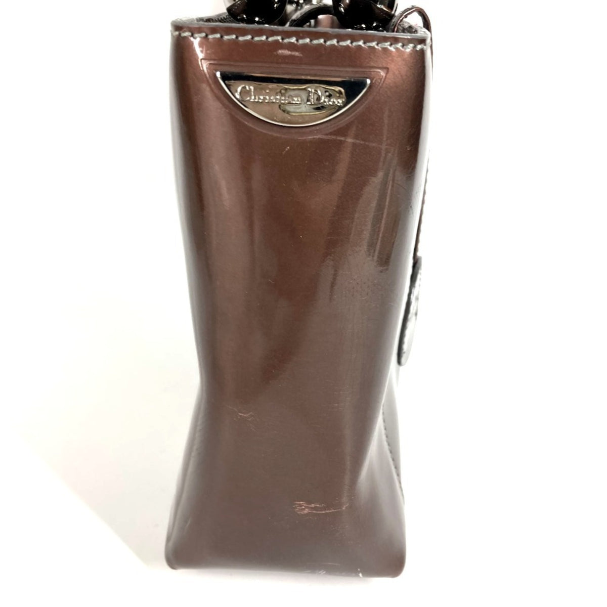 Christian Dior Brown Patent Leather Handbag (Pre-Owned)