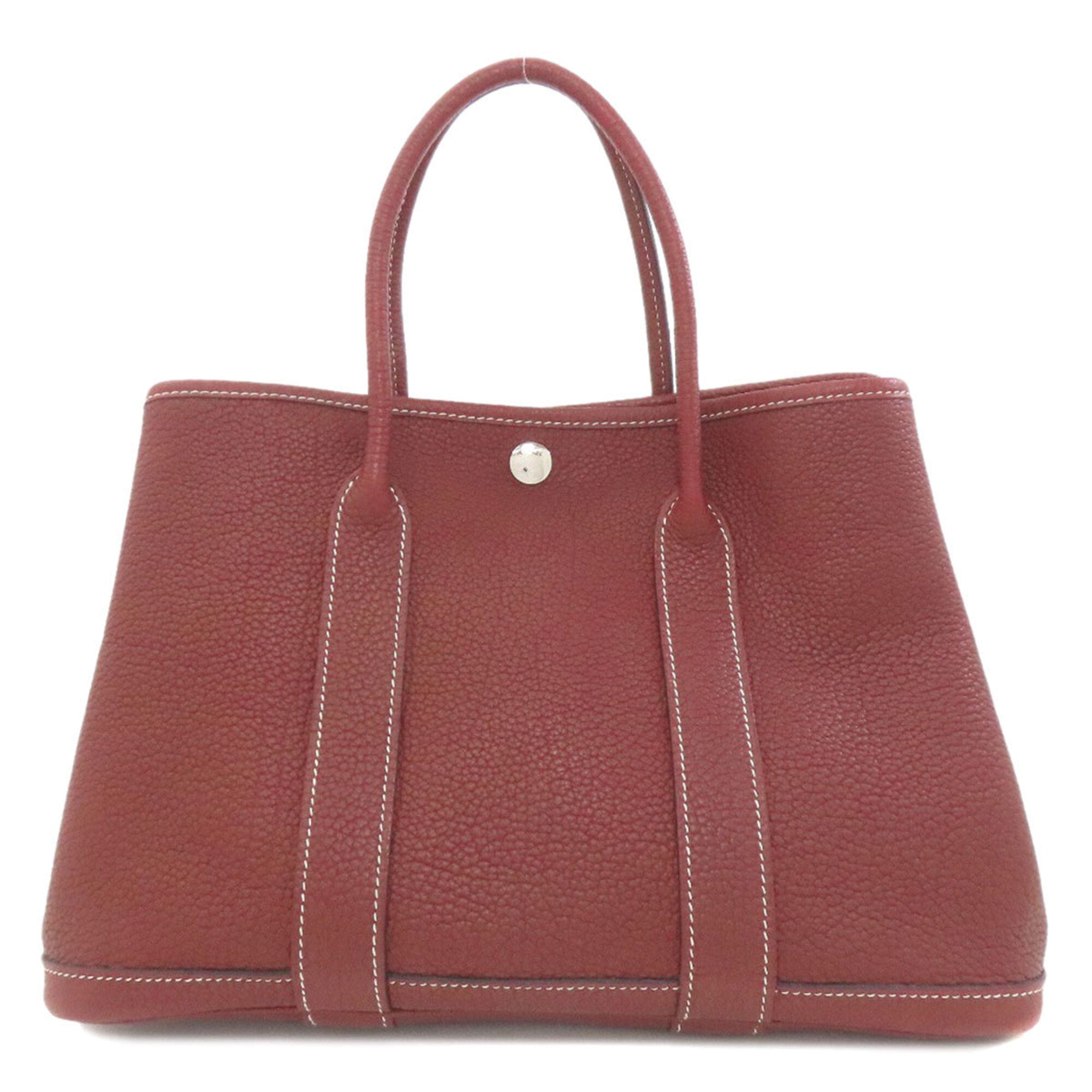 Hermes Red Color Negonda Leather Handbag (Pre-Owned)