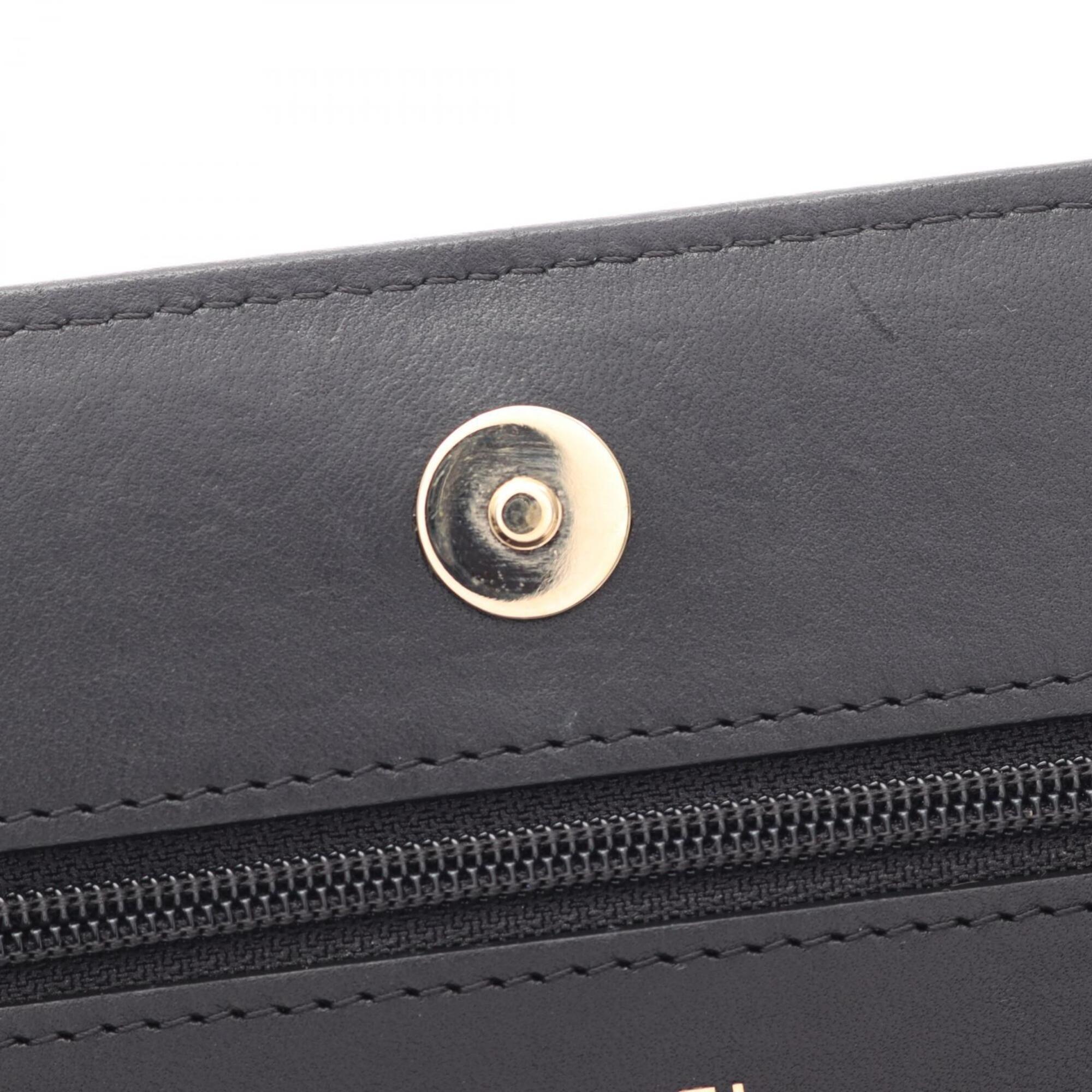 Chanel Black Pink Leather Handbag Shoulder Bag (Pre-Owned)
