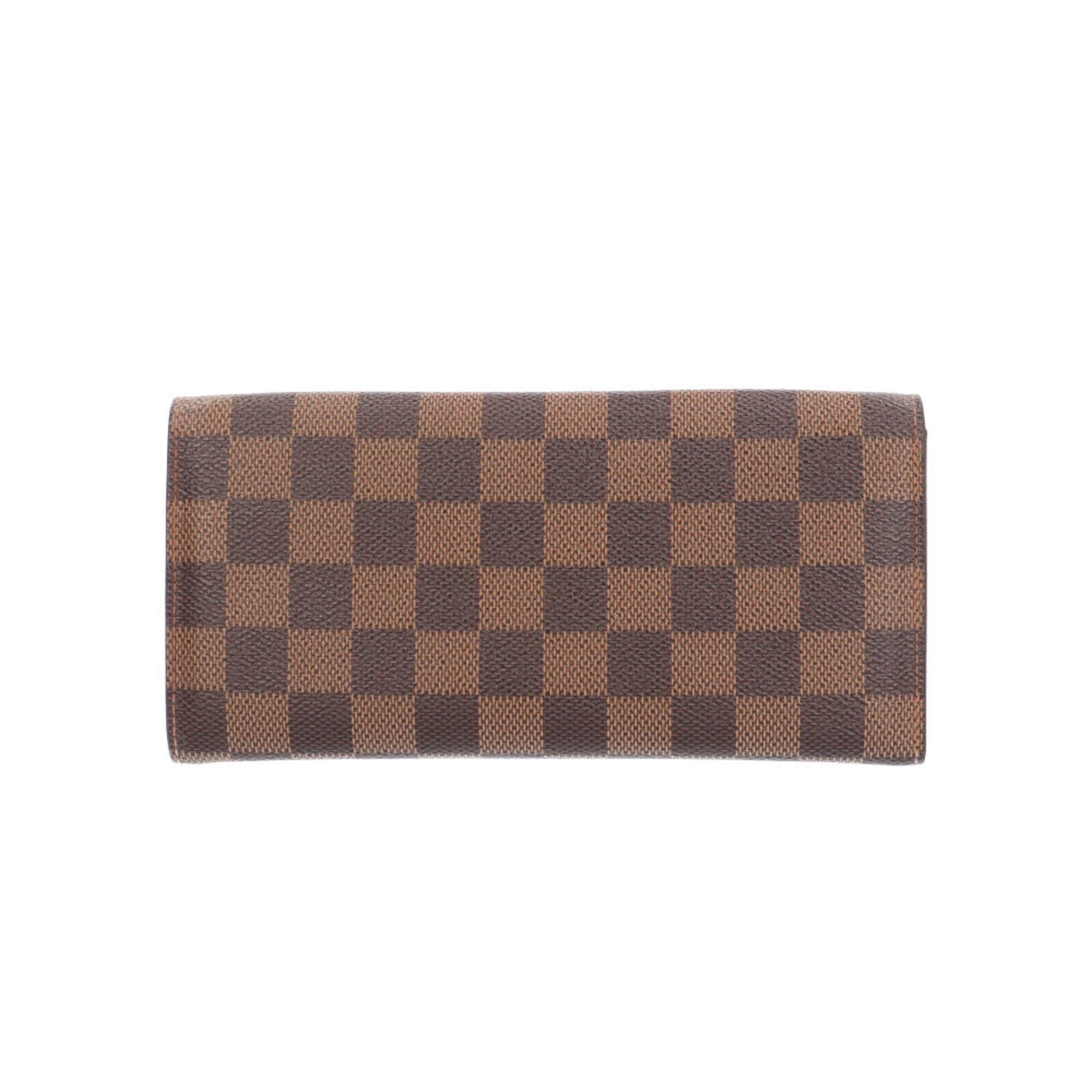 Louis Vuitton Damier Brown Damier Canvas Long Wallet (Bi-Fold) (Pre-Owned)