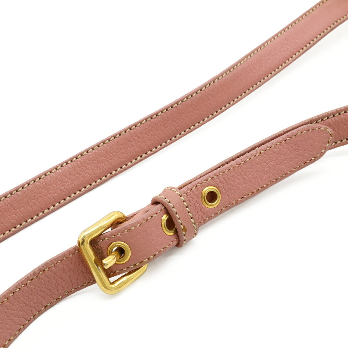Miu Miu Pink Leather Pochette Shoulder Bag (Pre-Owned)