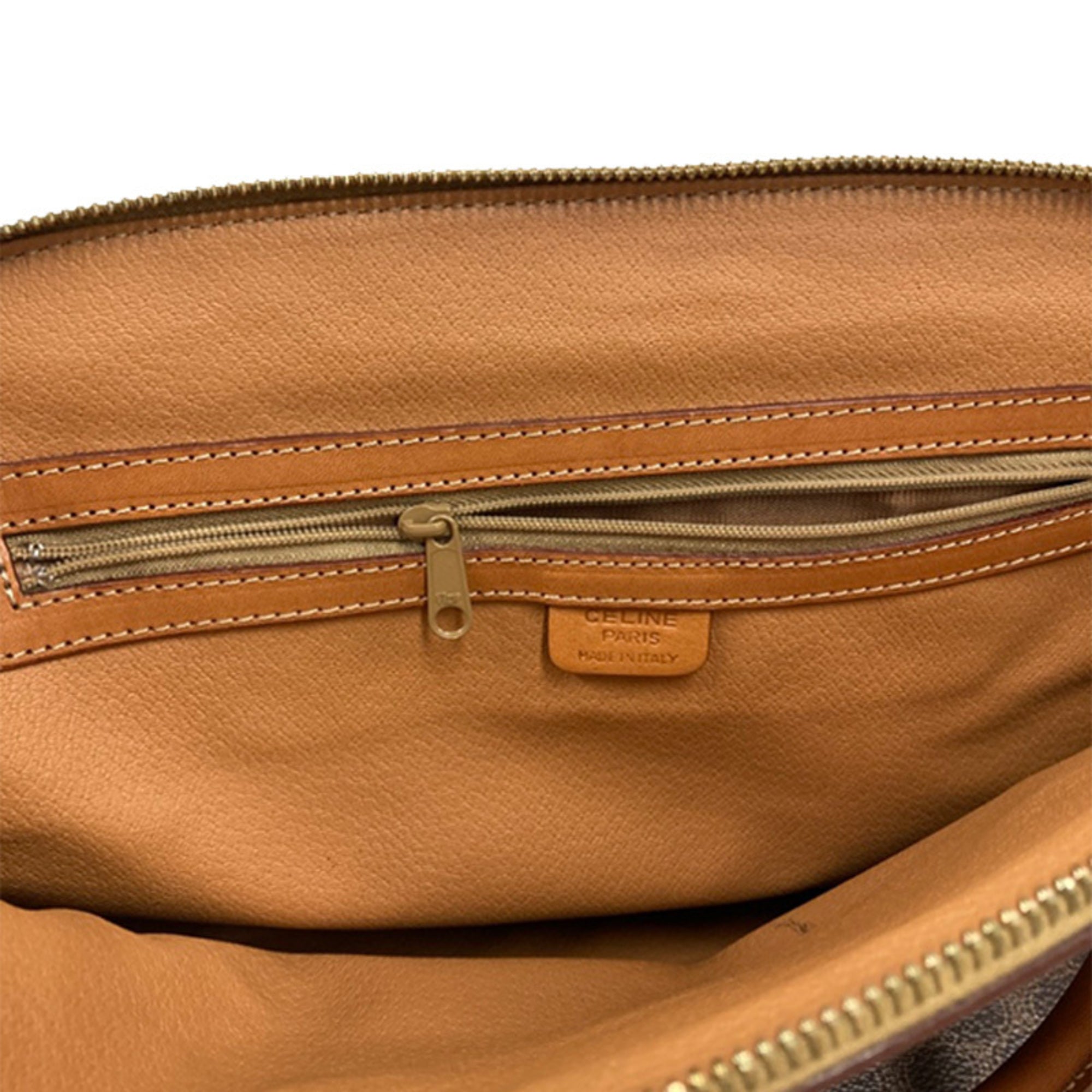 Celine Brown Pvc Leather Handbag (Pre-Owned)