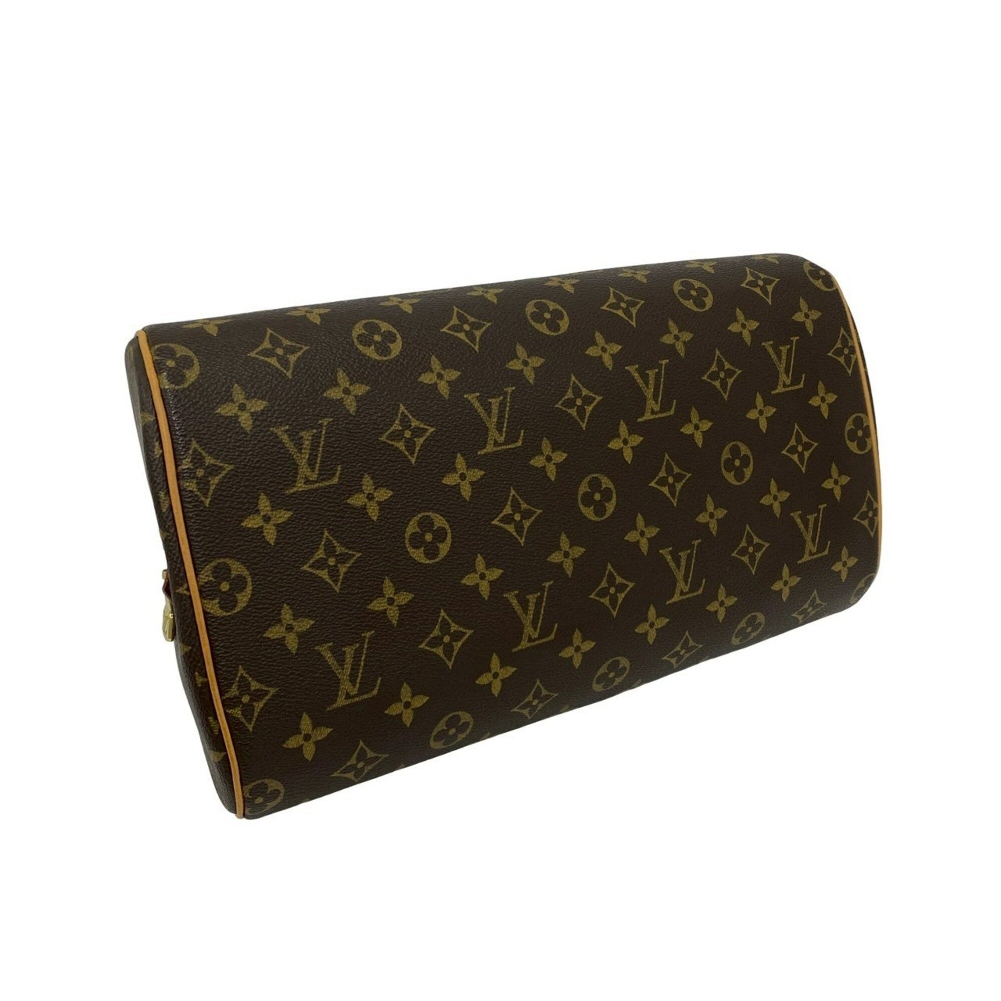 Louis Vuitton Brown Leather Boston Bag Handbag (Pre-Owned)