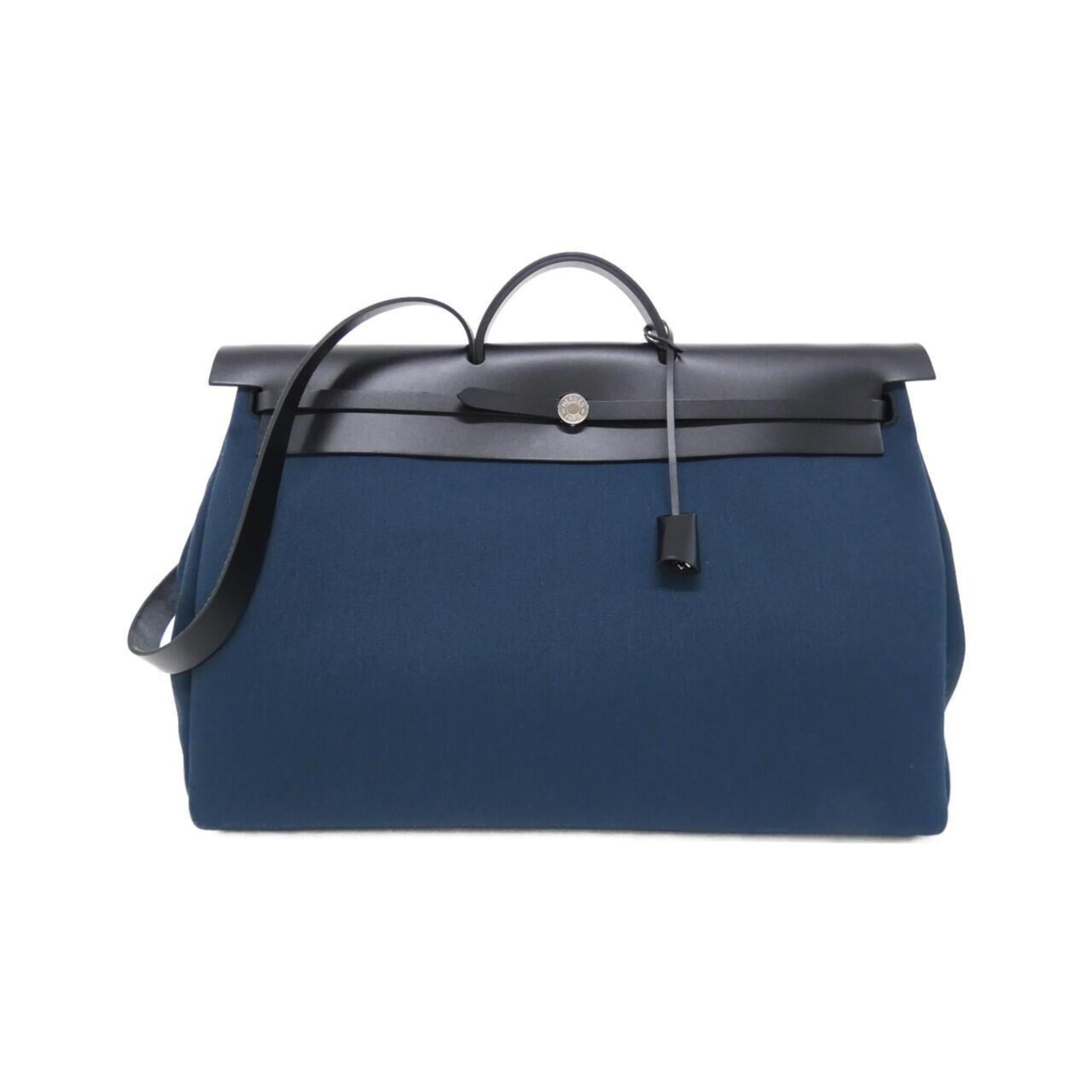 Hermes Black Blue Handbag Pouch (Pre-Owned)