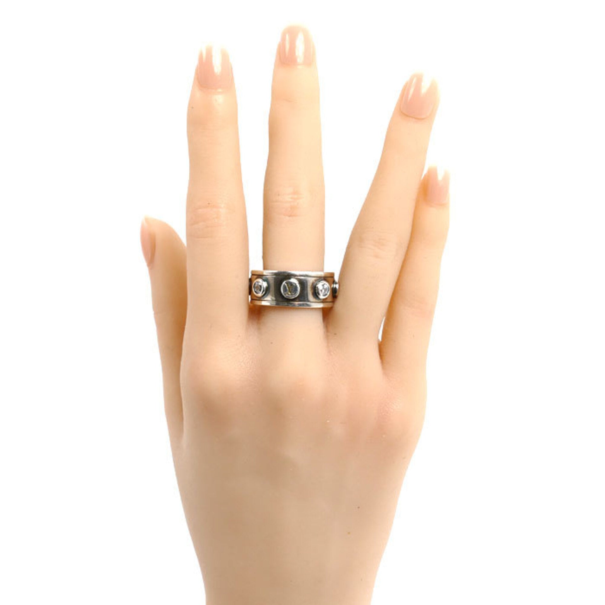 Louis Vuitton Silver 925 Band Ring (Pre-Owned)