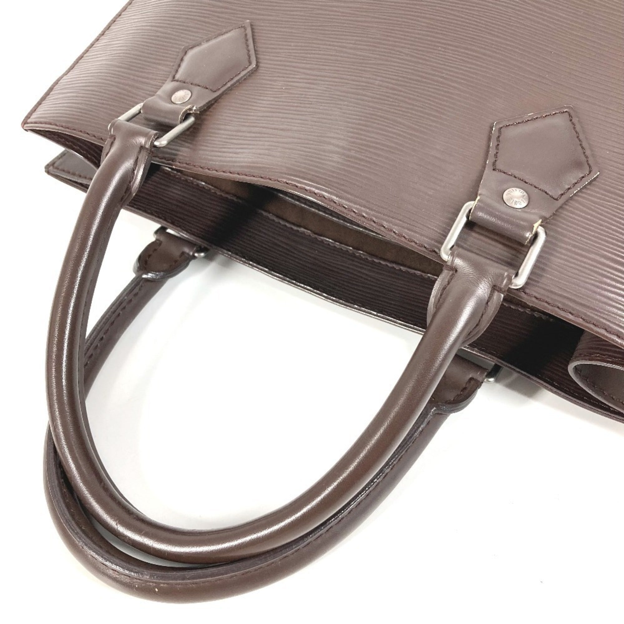 Louis Vuitton Epi Brown Moka Epi Leather Handbag Tote Bag (Pre-Owned)