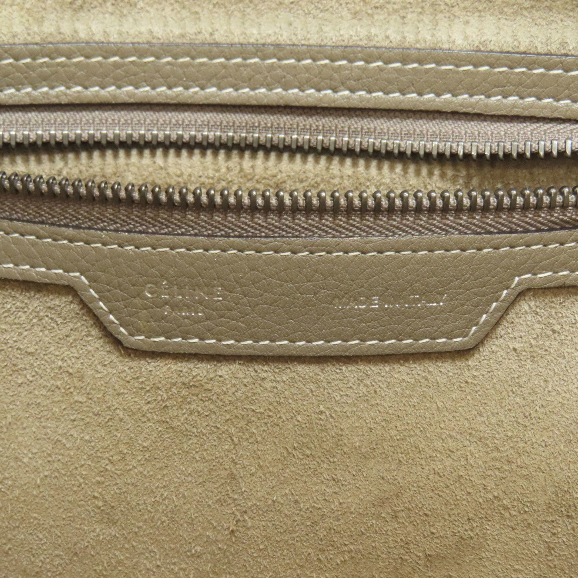 Celine Grayish Leather Handbag (Pre-Owned)