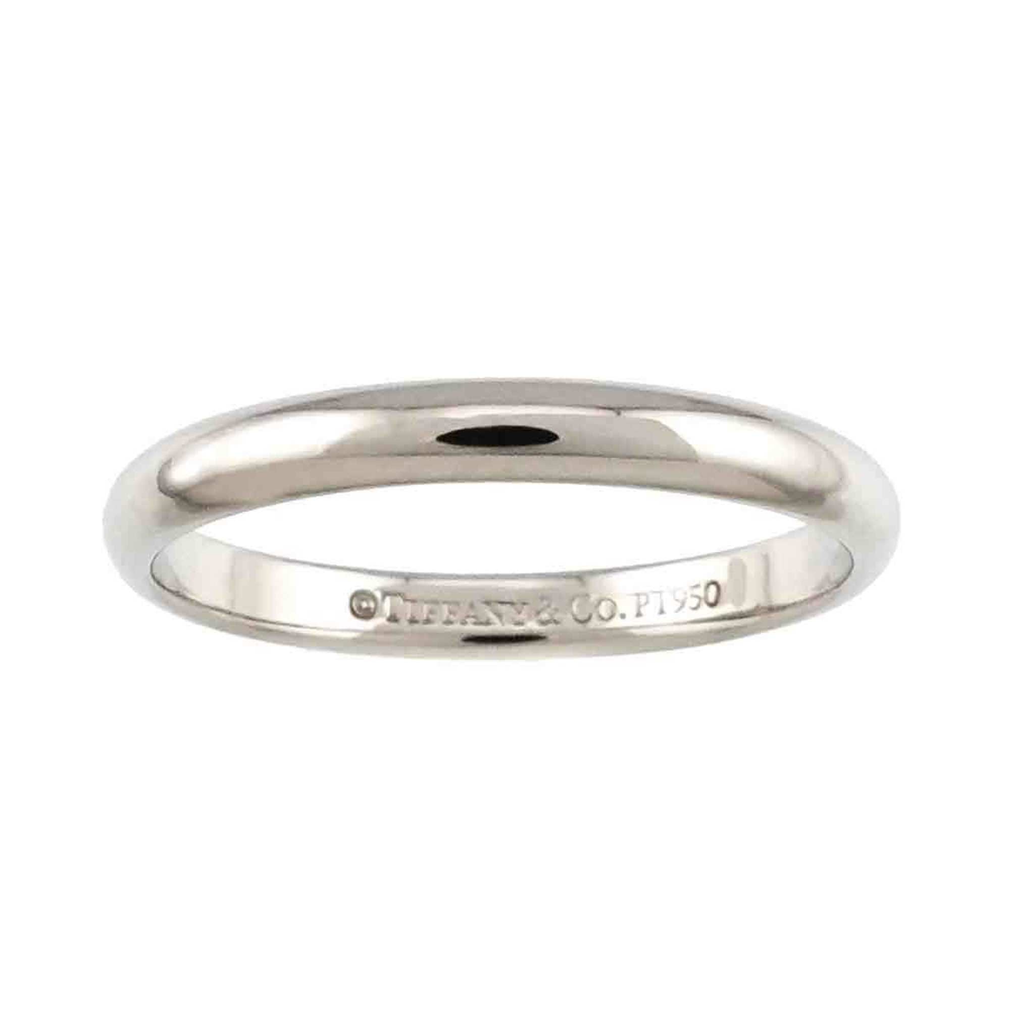 Tiffany Silver Platinum 950 Band Ring (Pre-Owned)