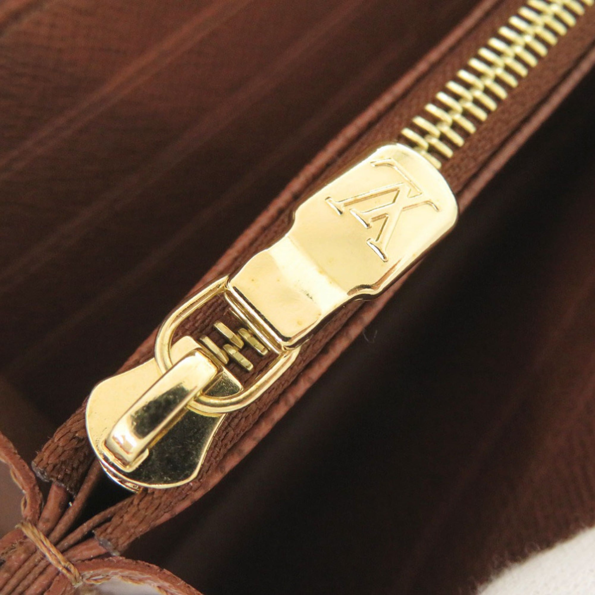 Louis Vuitton Brown Monogram Long Wallet (Tri-Fold) (Pre-Owned)