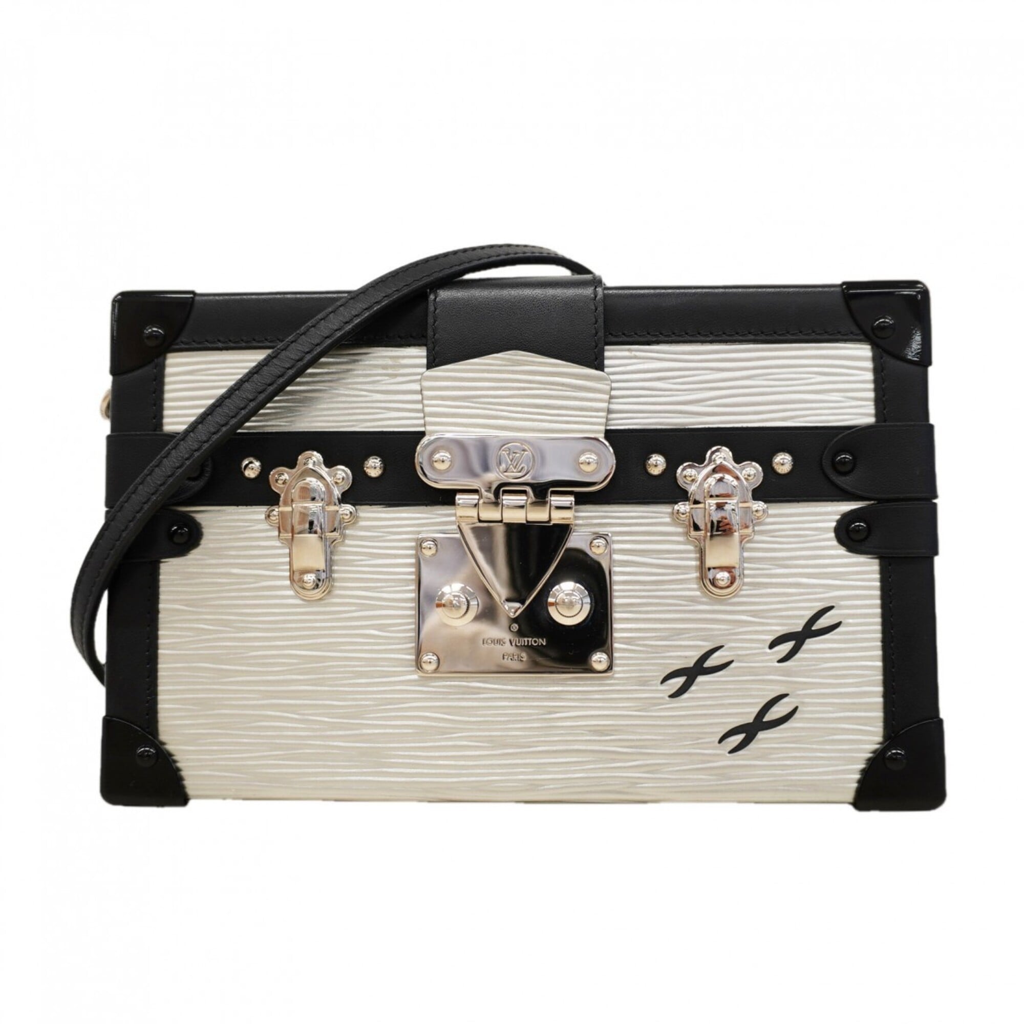 Louis Vuitton Black Silver Shoulder Bag (Pre-Owned)