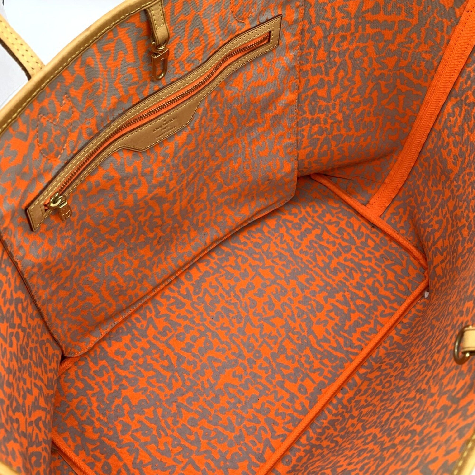 Louis Vuitton Monogram Orange Monogram Graffiti Shoulder Bag Tote Bag (Pre-Owned)