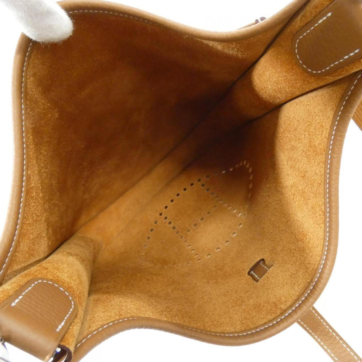 Hermes Gold Taurillon Clemence Leather Shoulder Bag (Pre-Owned)