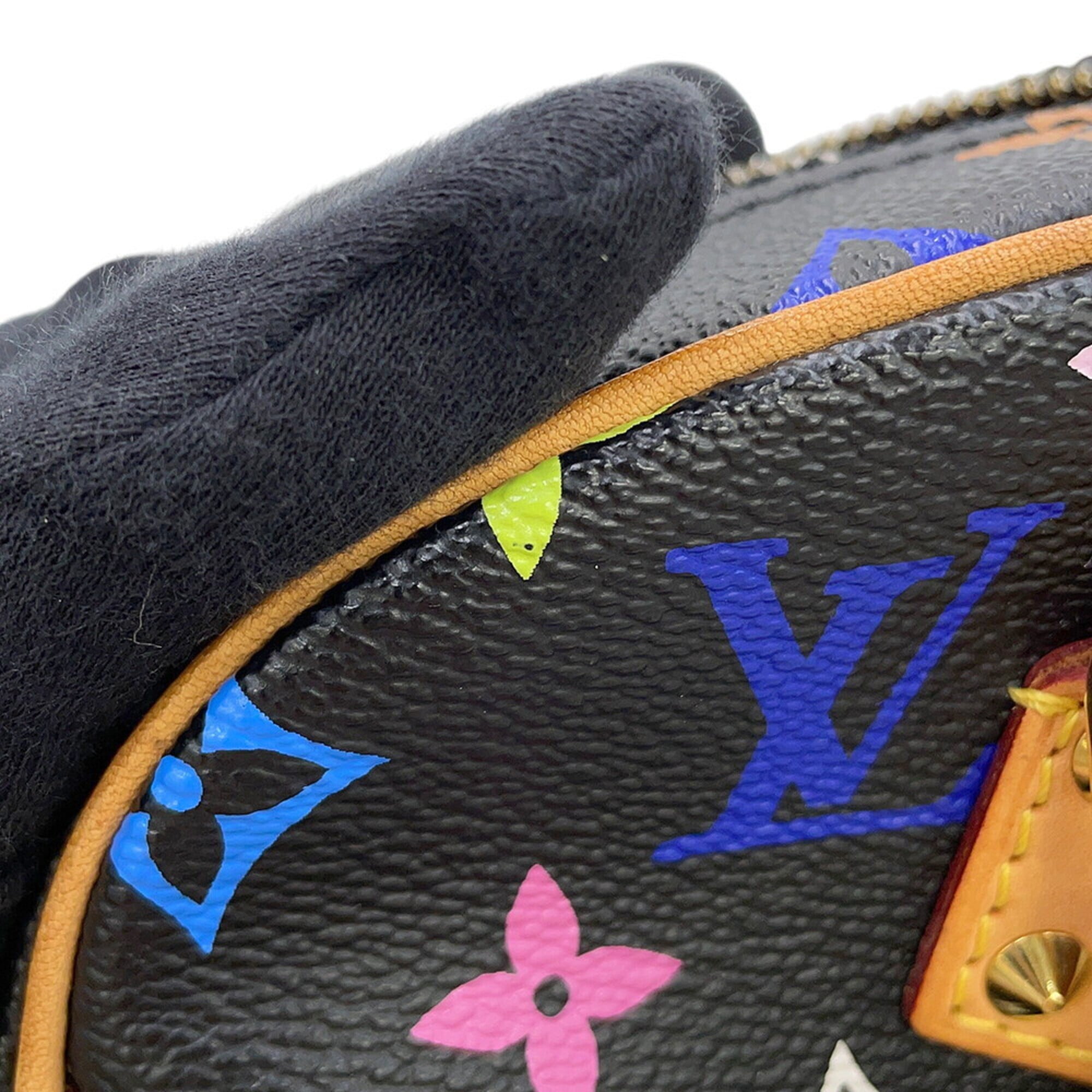 Louis Vuitton Monogram Multicolore Beige Black Noir Monogram Multicolore Handbag (Pre-Owned)