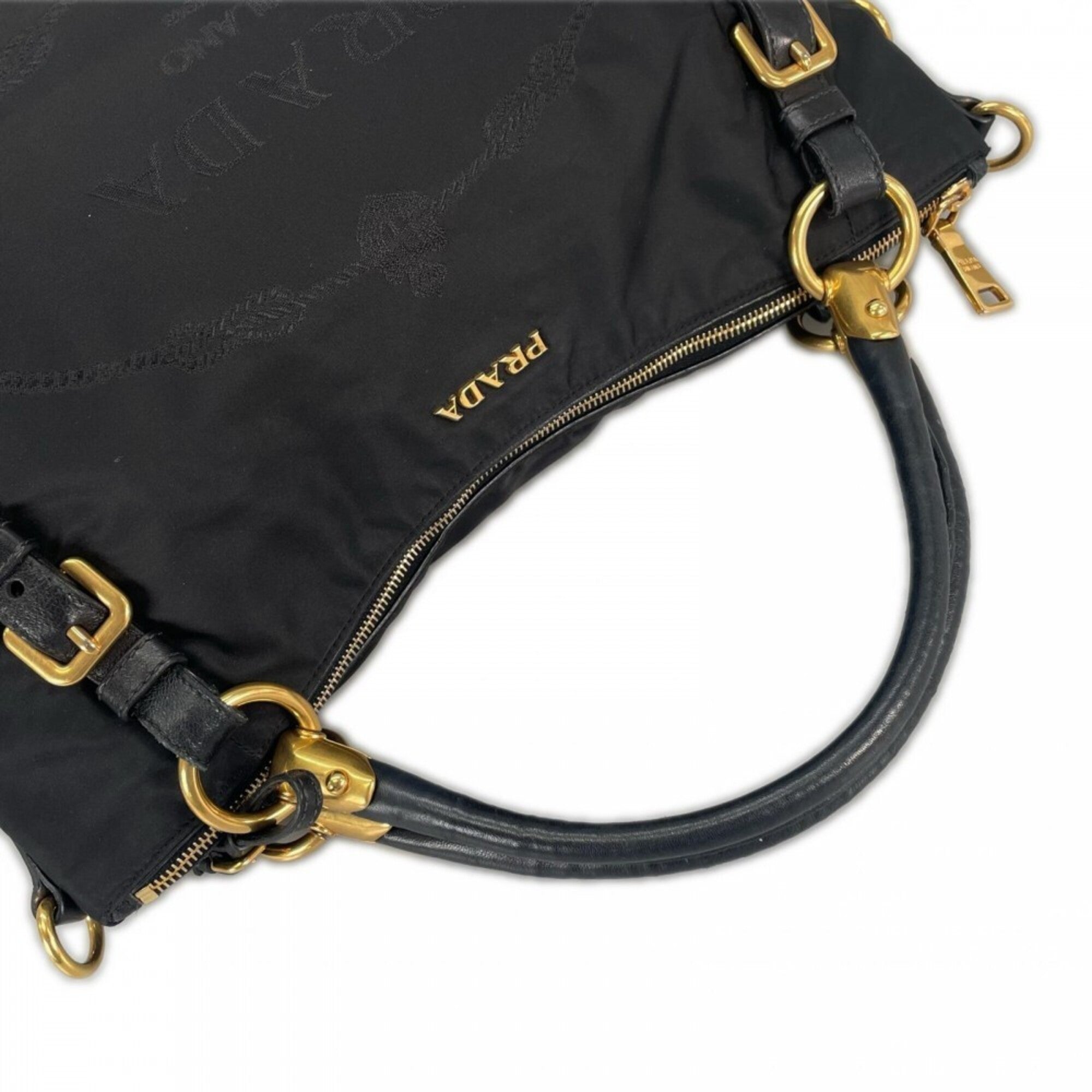 Prada Black Nylon Handbag (Pre-Owned)