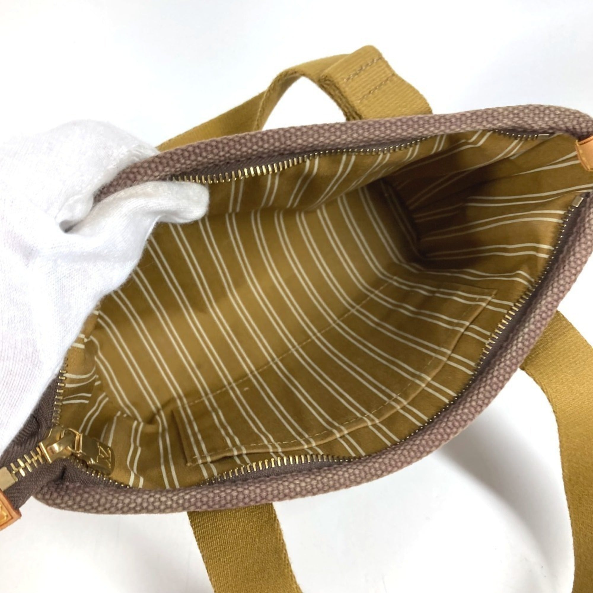 Louis Vuitton Brown Canvas Handbag Tote Bag (Pre-Owned)