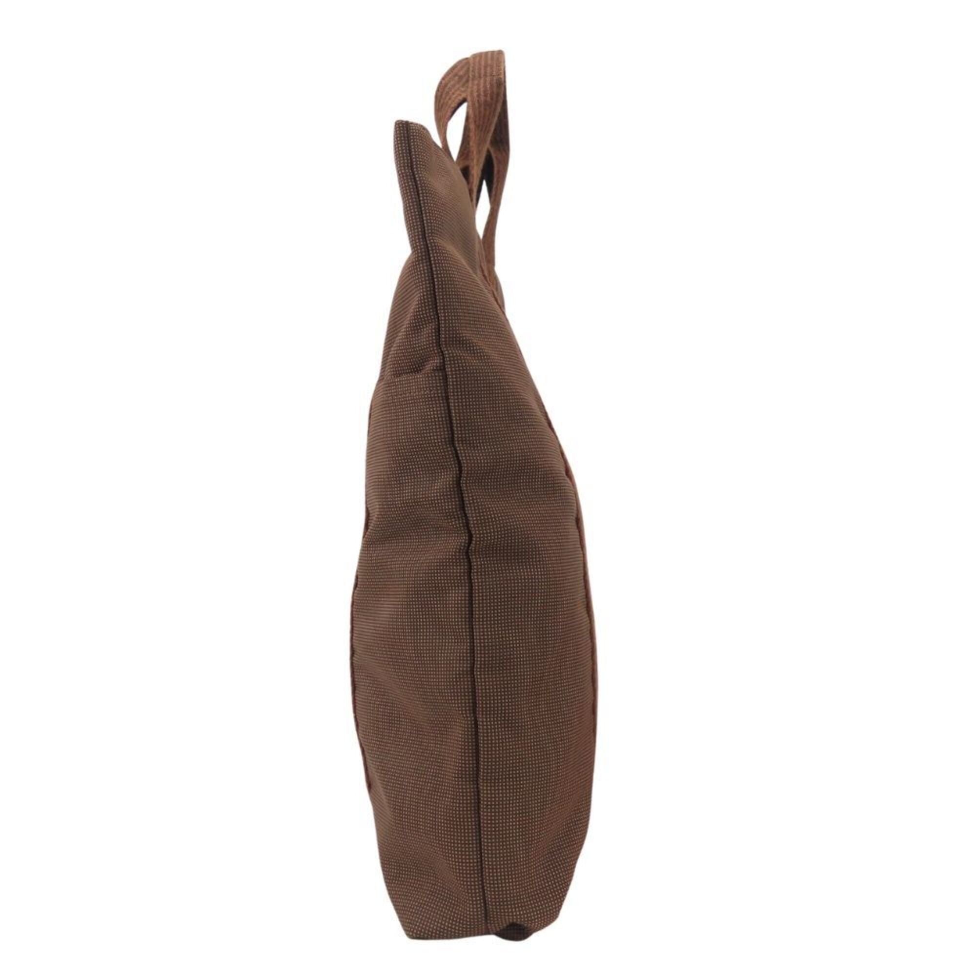 Hermes Brown Polyester Polyamide Tote Bag (Pre-Owned)