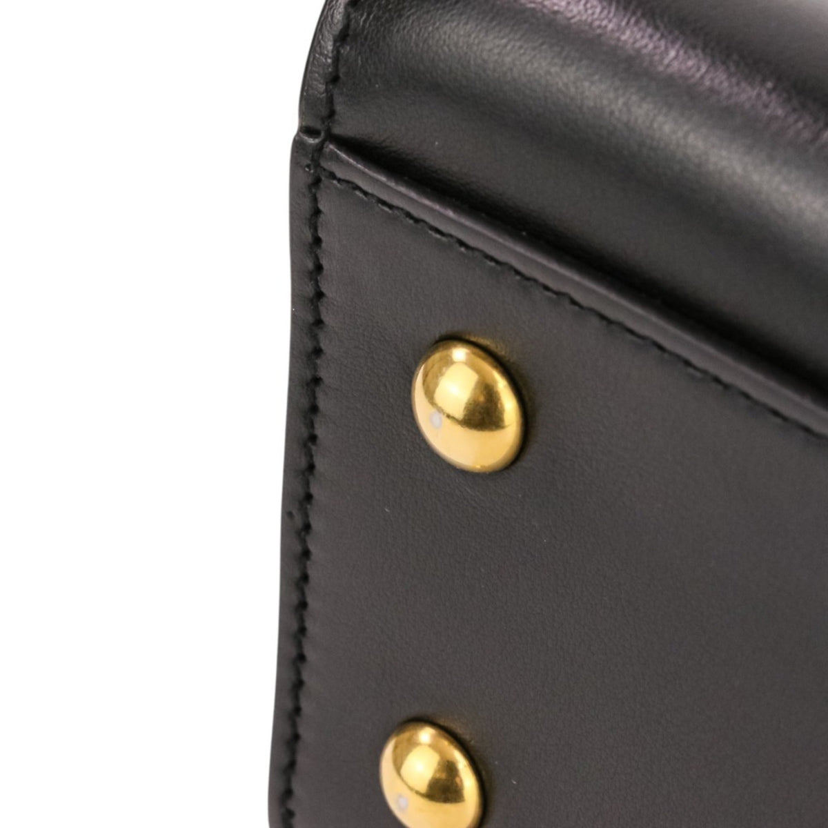 Yves Saint Laurent Black Leather Handbag Shoulder Bag (Pre-Owned)