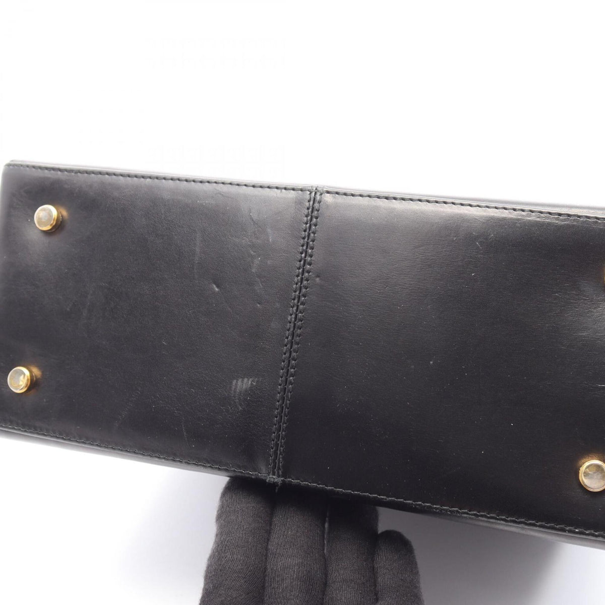 Salvatore Ferragamo Black Leather Handbag (Pre-Owned)