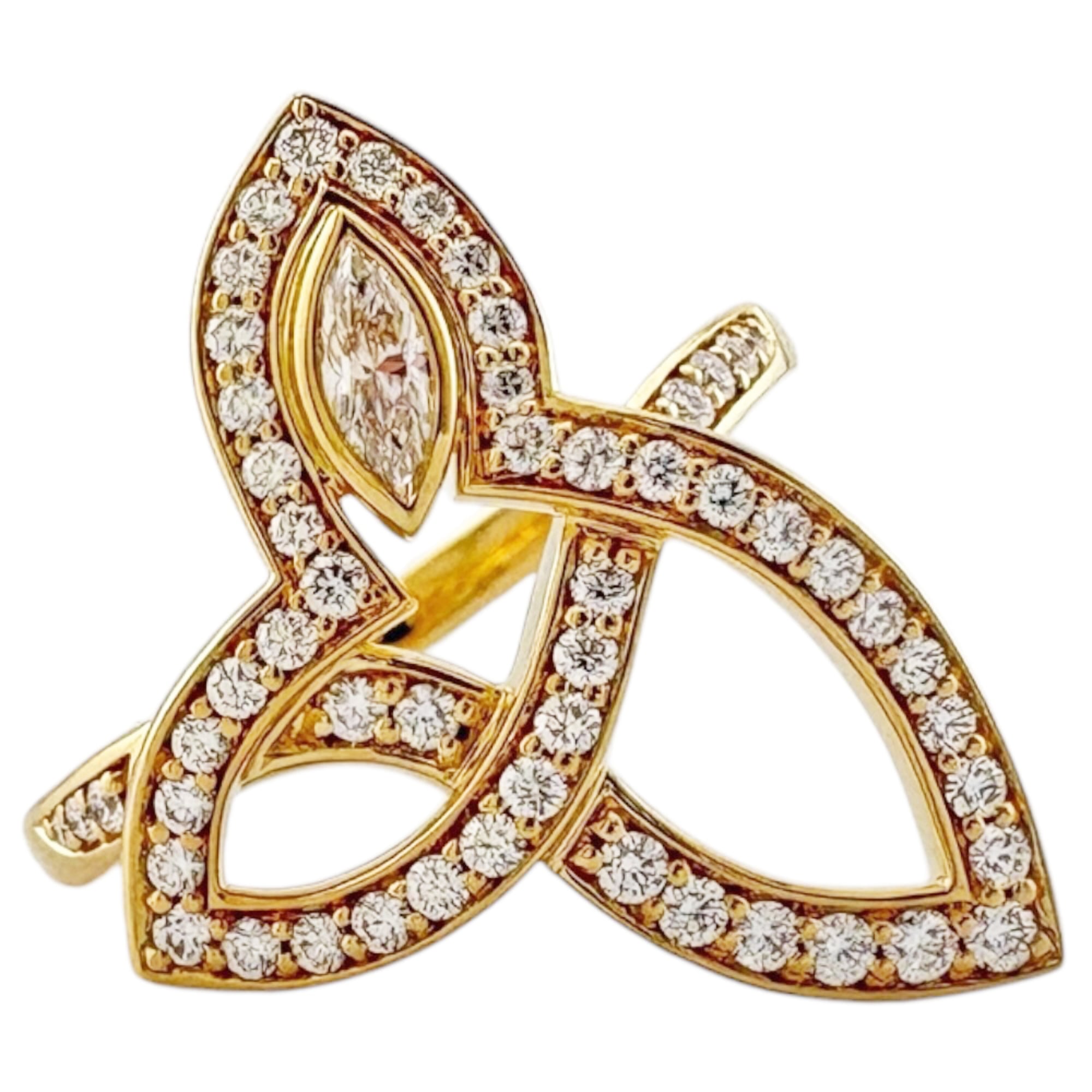 Harry Winston Gold Yellow Gold (18K) Band Ring (Pre-Owned)
