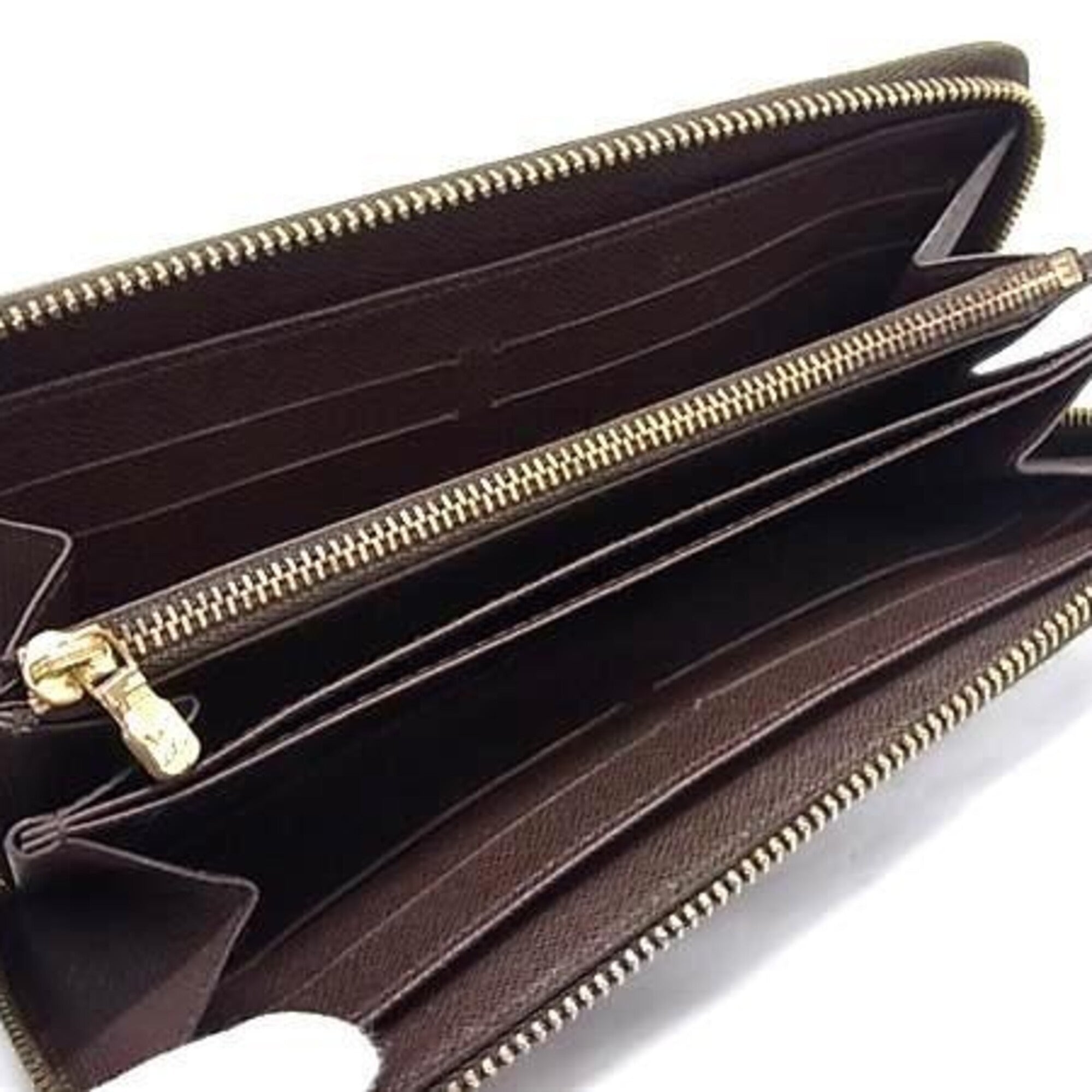 Louis Vuitton Brown Damier Canvas Long Wallet (Bi-Fold) (Pre-Owned)