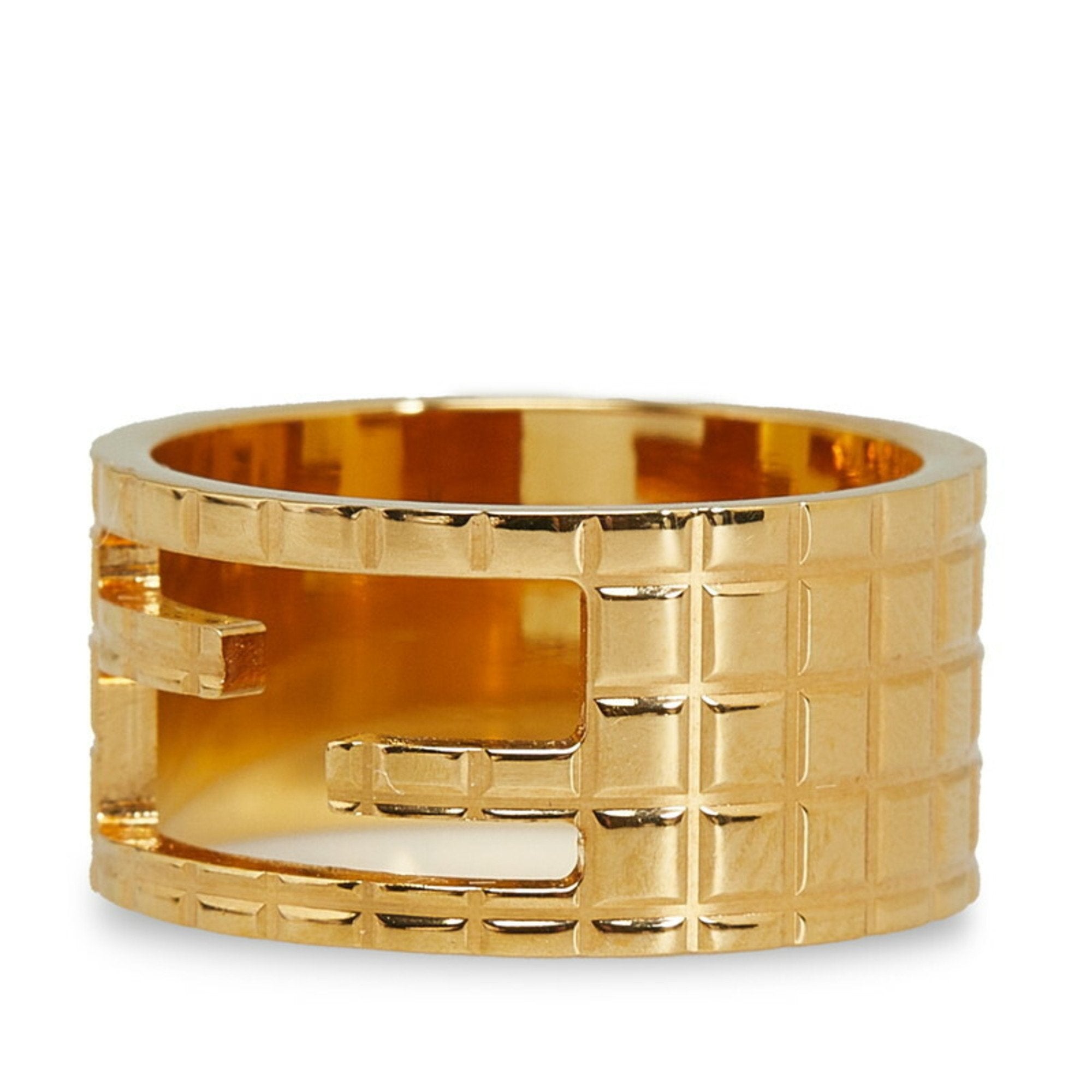 Fendi Gold Band Ring (Pre-Owned)