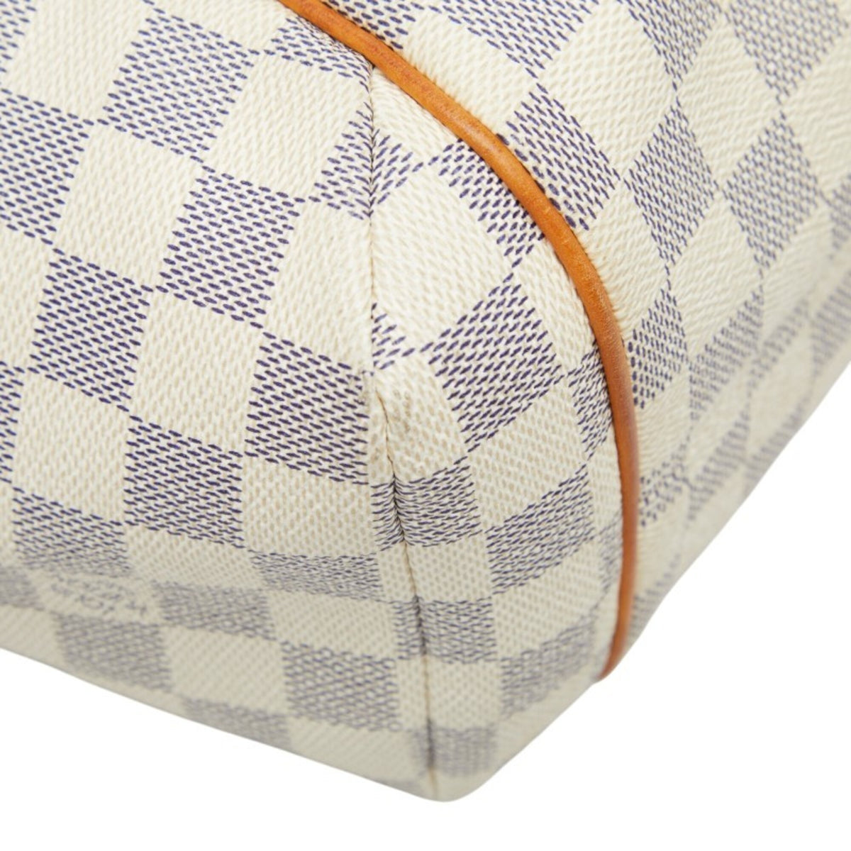 Louis Vuitton Damier Azur White Pvc Leather Tote Bag (Pre-Owned)