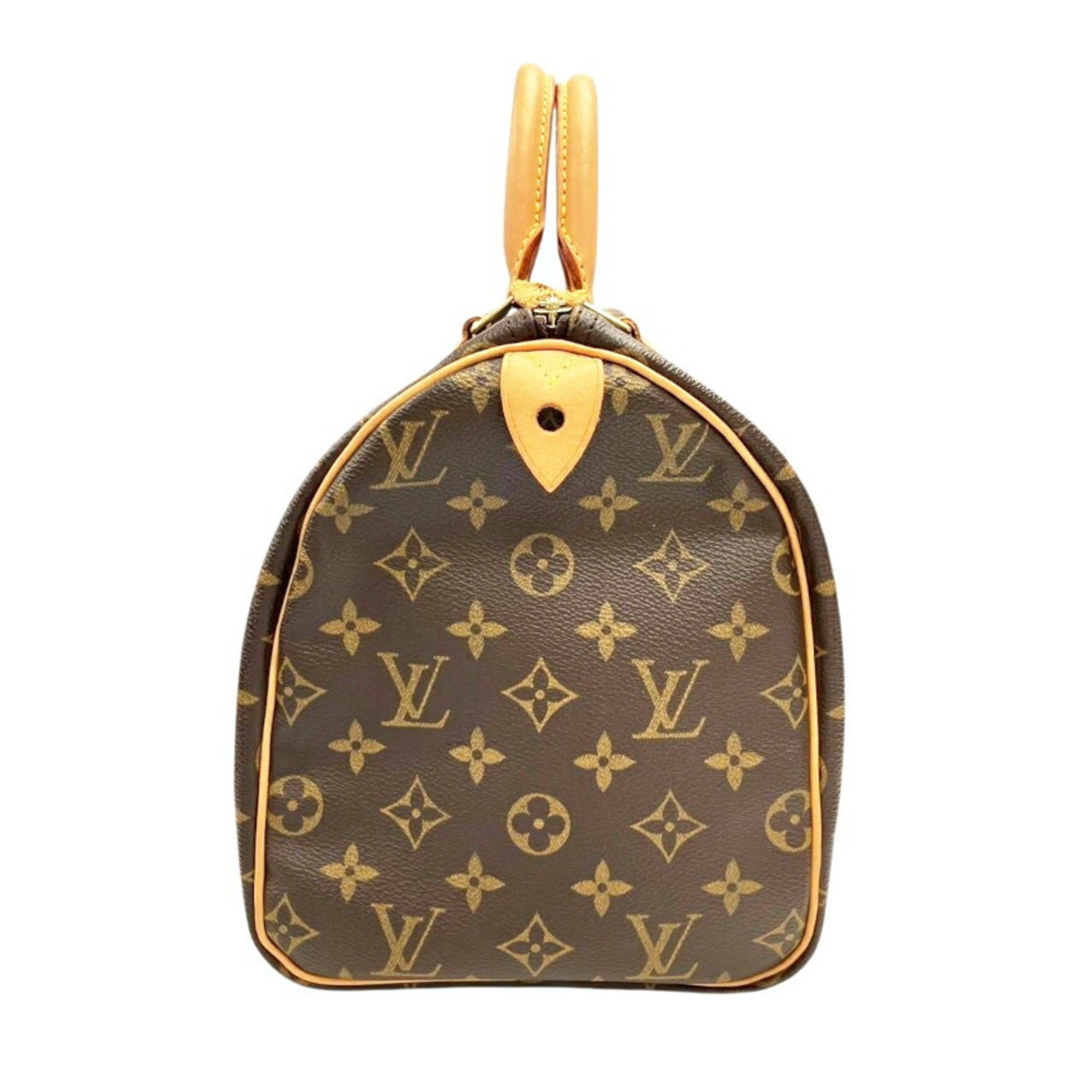 Louis Vuitton Brown Monogram Boston Bag Handbag (Pre-Owned)