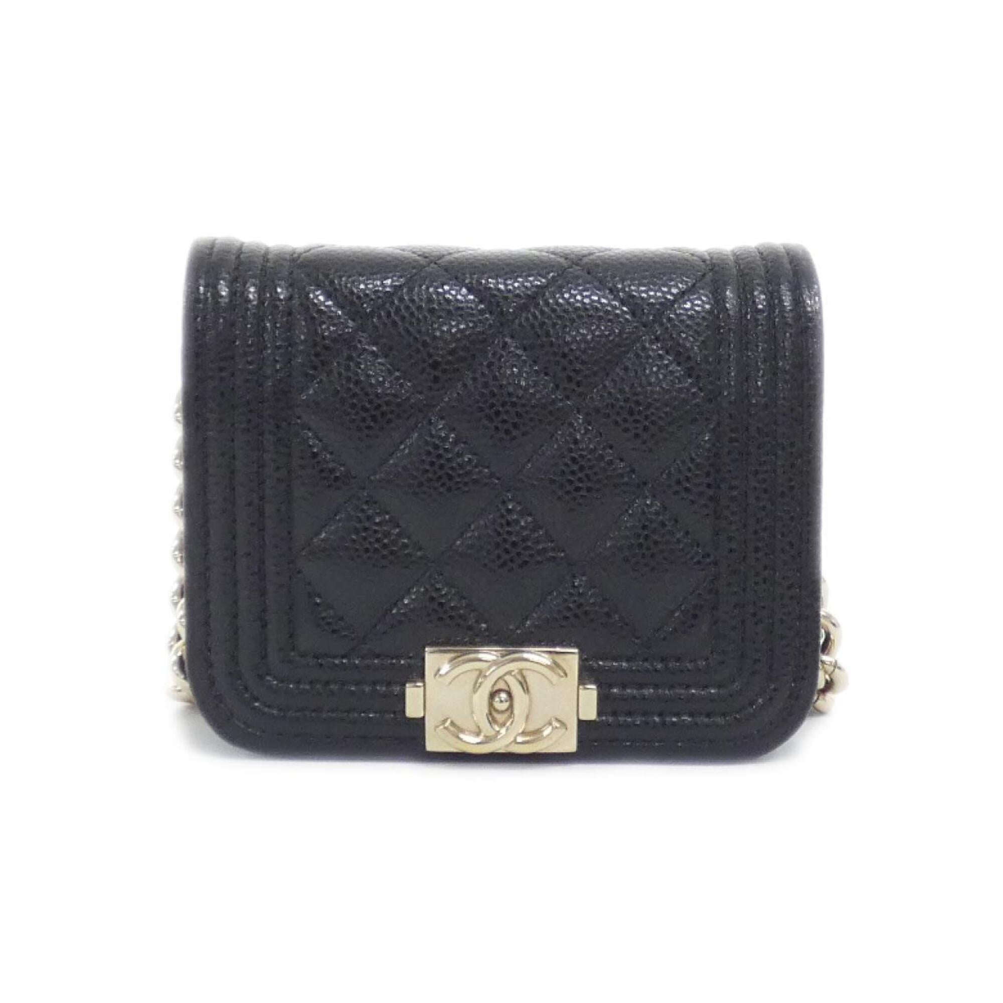 Chanel Black Grained Calfskin Fanny Pack (Pre-Owned)