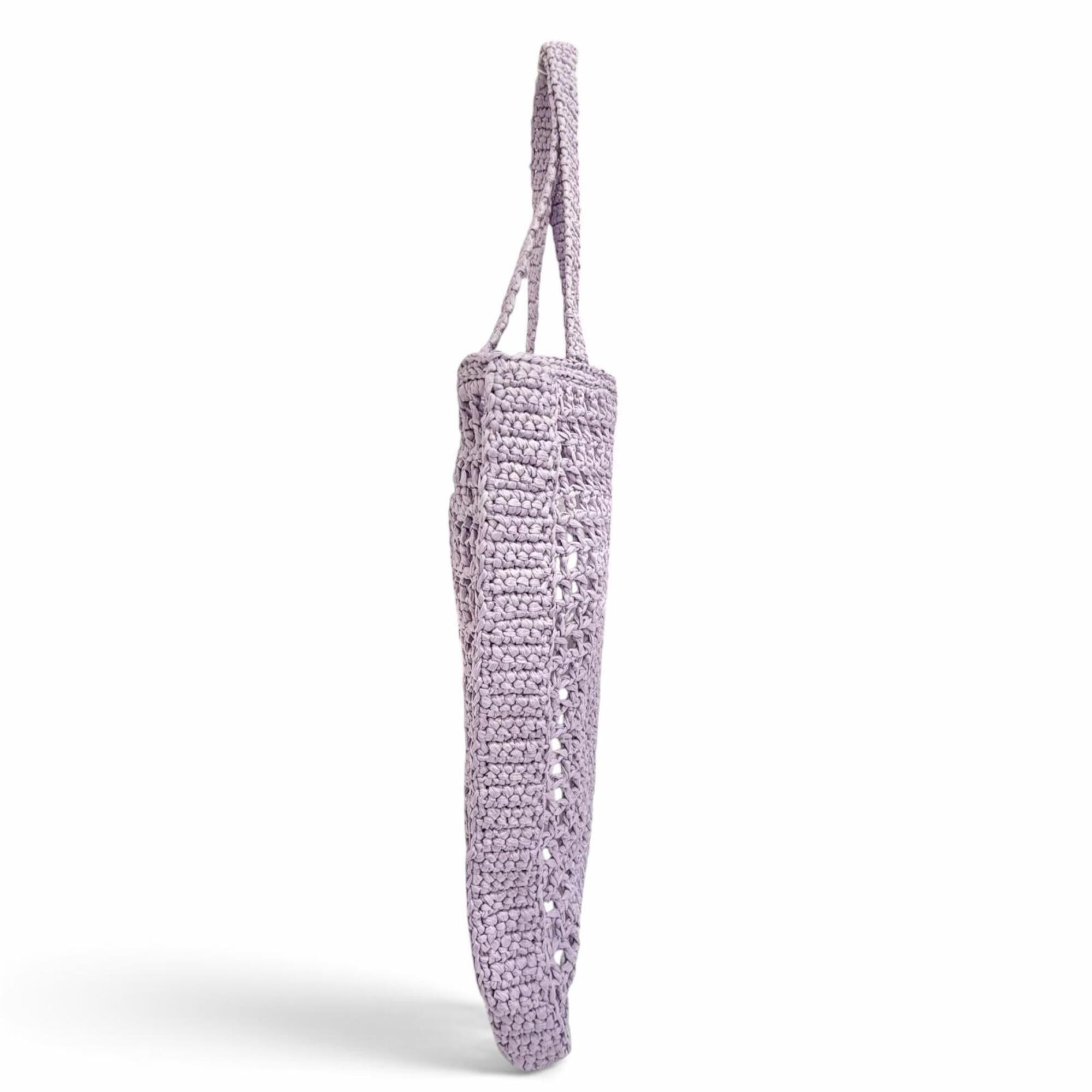 Prada Purple Raffia Tote Bag (Pre-Owned)