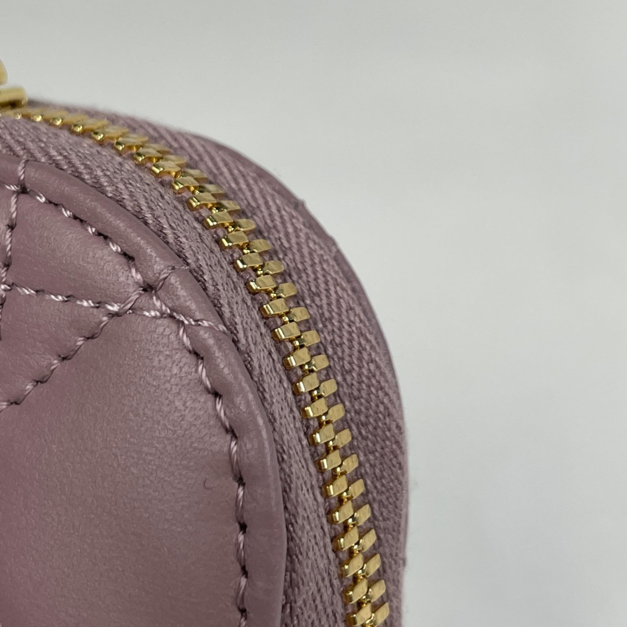 Christian Dior Lady Dior Purple Leather Handbag Shoulder Bag (Pre-Owned)