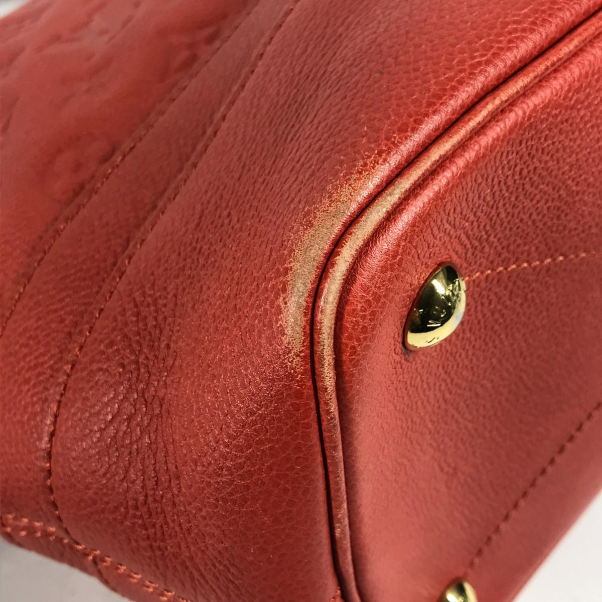 Louis Vuitton Monogram Empreinte Red Color Monogram Empreinte Shoulder Bag Tote Bag (Pre-Owned)