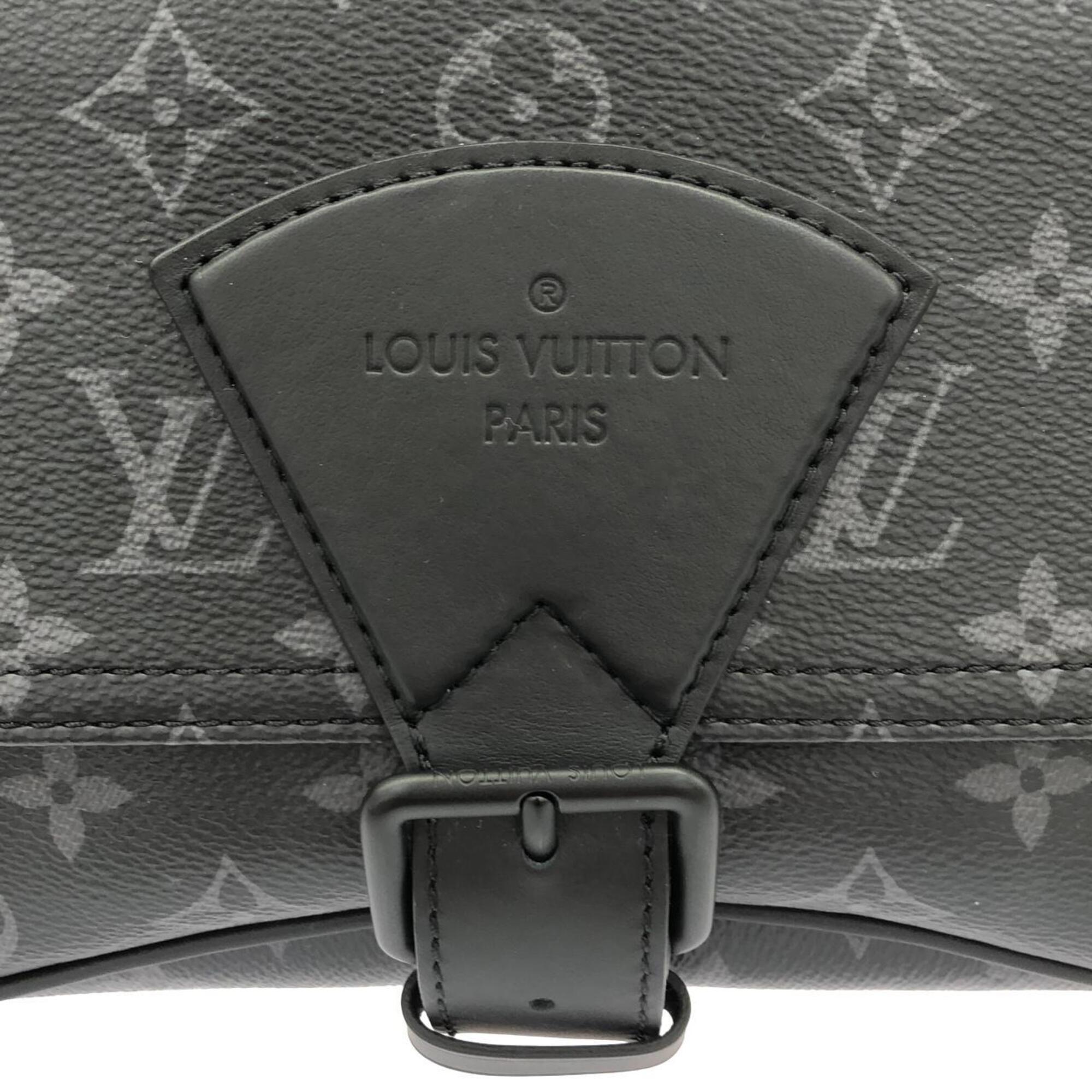 Louis Vuitton Black Coated Canvas Shoulder Bag (Pre-Owned)
