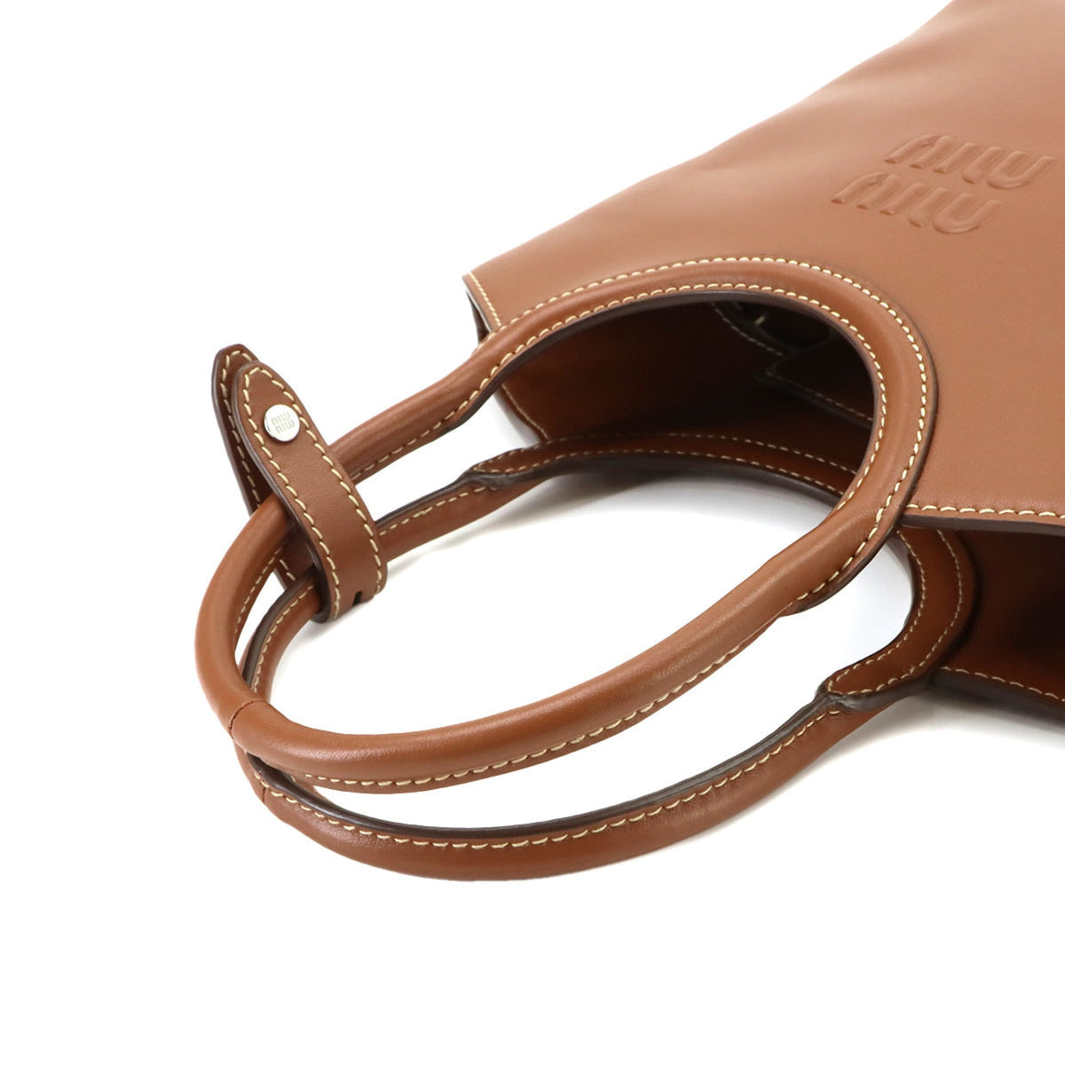 Miu Miu Brown Leather Handbag (Pre-Owned)