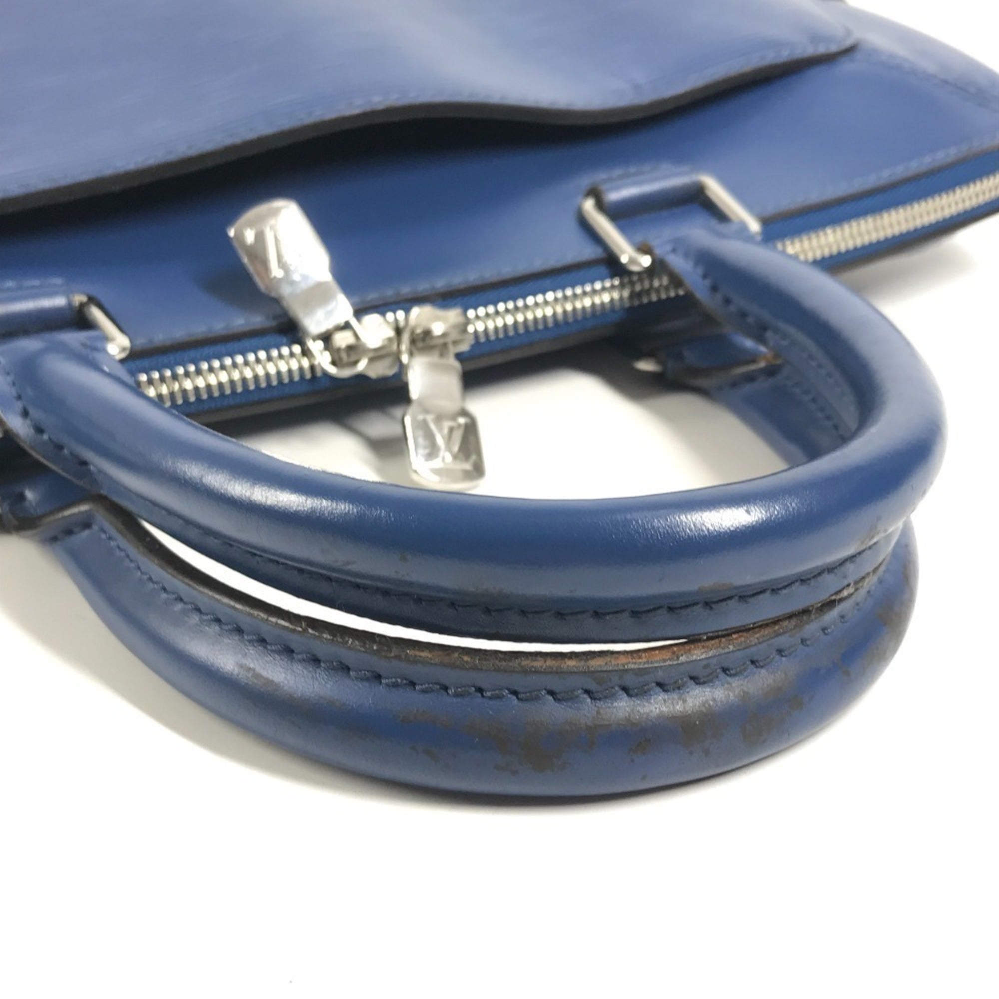 Louis Vuitton Blue Epi Leather Briefcase Handbag Tote Bag (Pre-Owned)