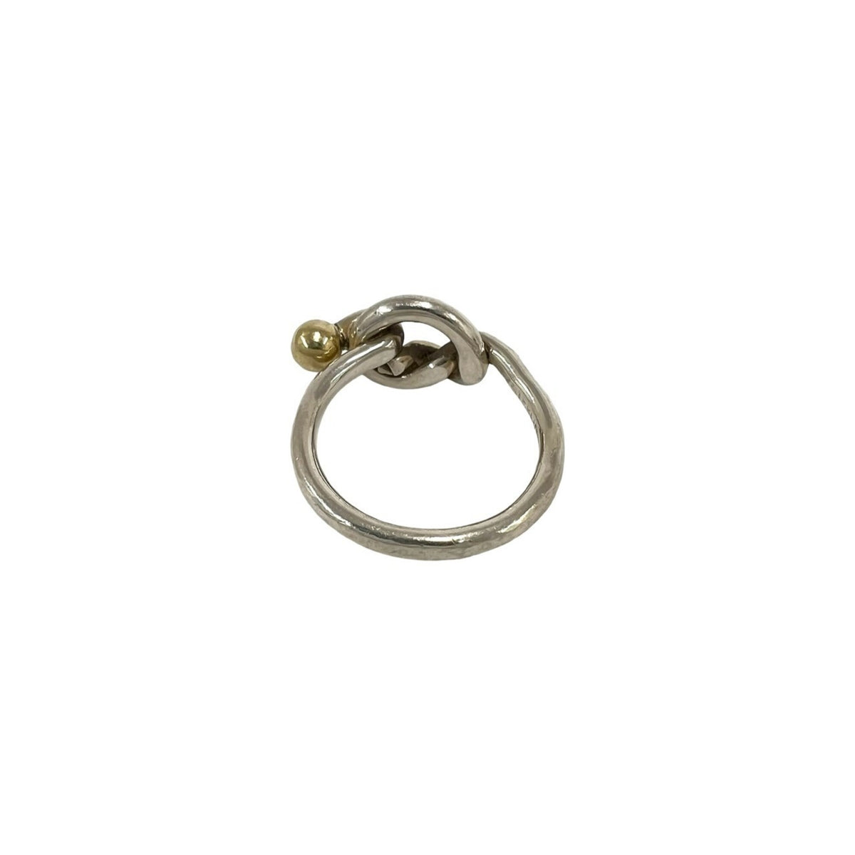 Tiffany Gold Silver Yellow Gold (18K) Silver 925 Band Ring (Pre-Owned)
