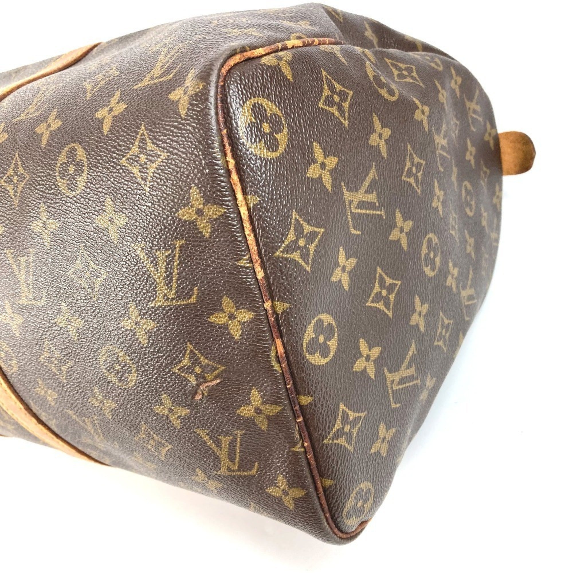 Louis Vuitton Brown Monogram Boston Bag Handbag (Pre-Owned)