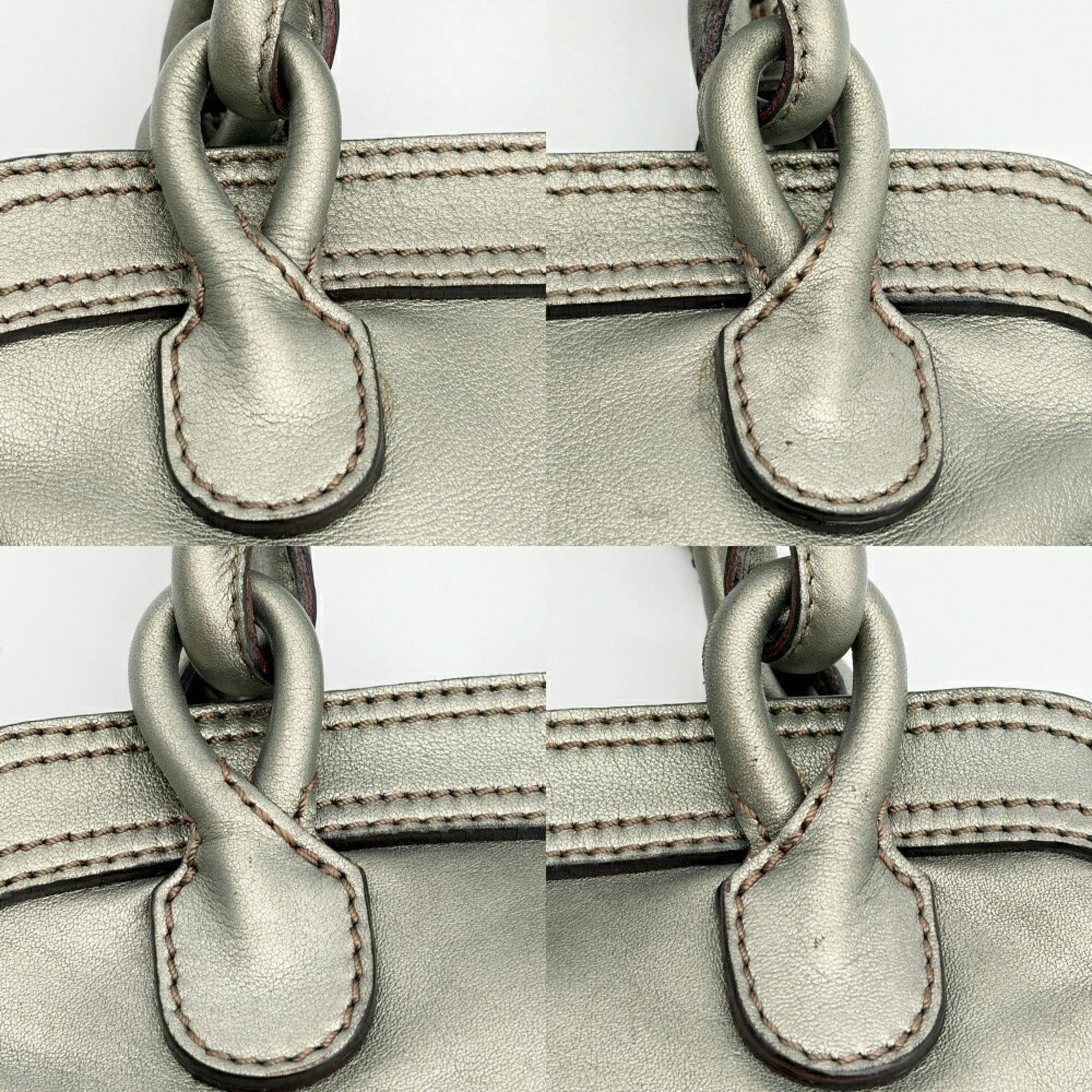 Loewe Moss Green Leather Shoulder Bag (Pre-Owned)