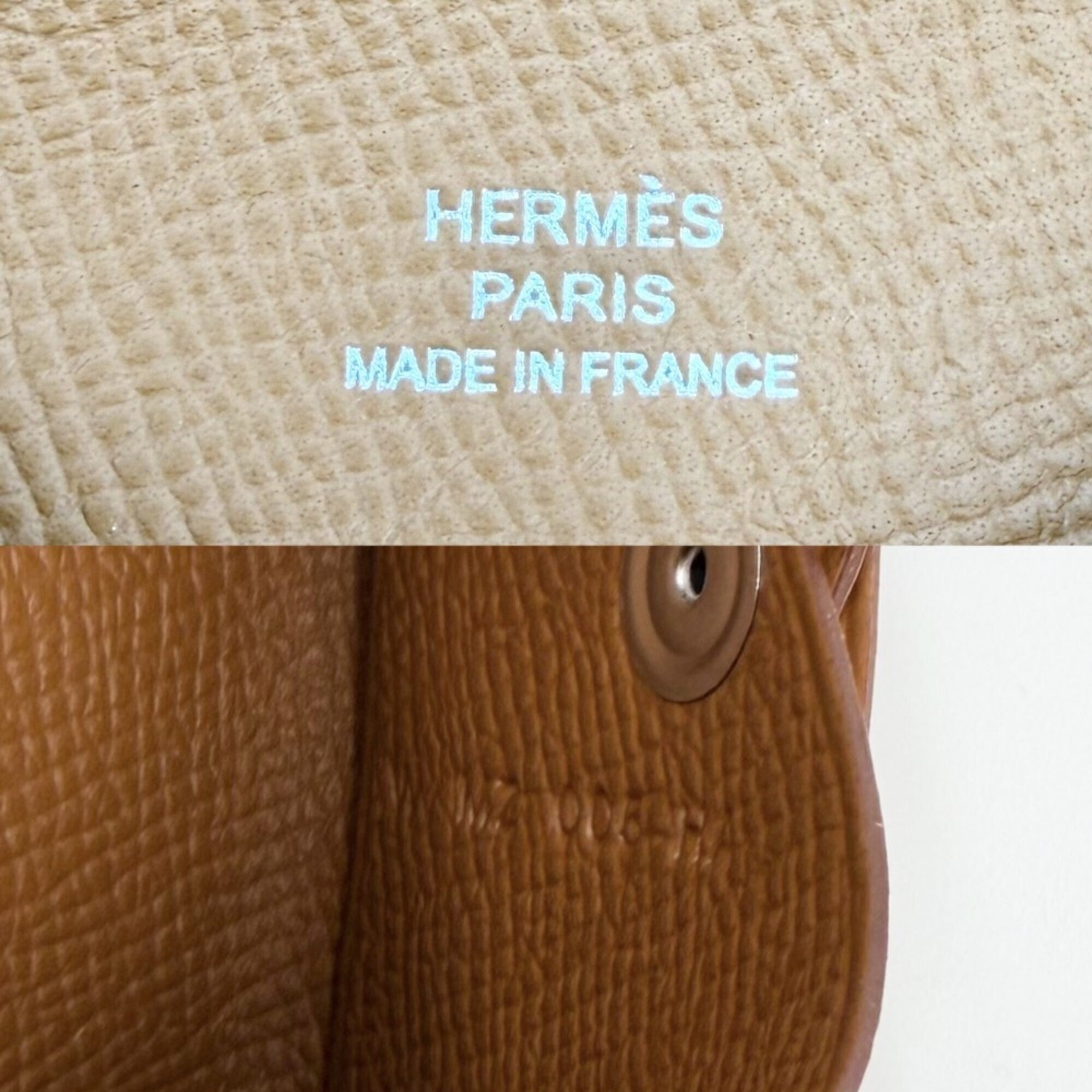Hermes Brown Epsom Leather Coin Purse/Coin Case (Pre-Owned)