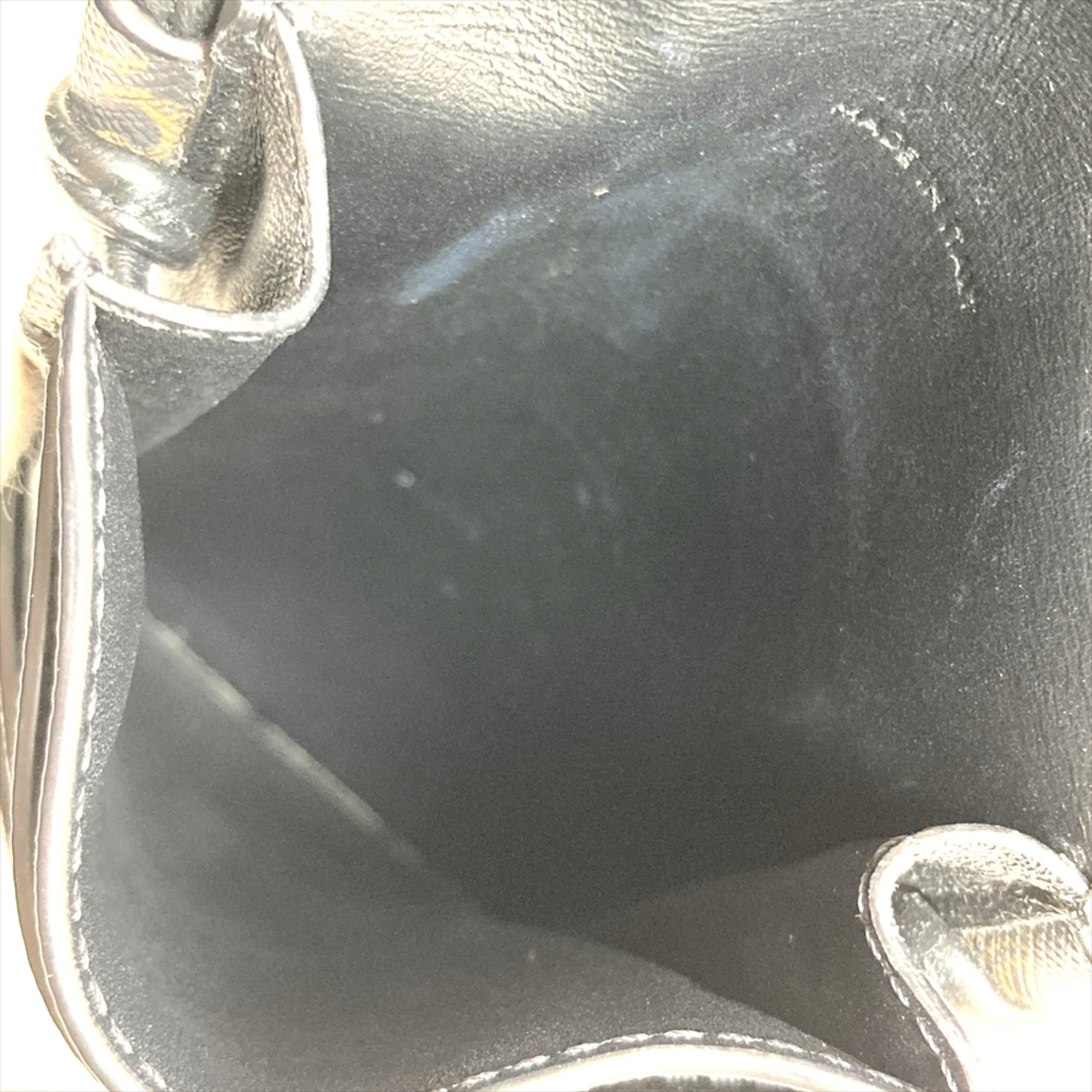 Celine Black Canvas Leather Pouch Shoulder Bag (Pre-Owned)
