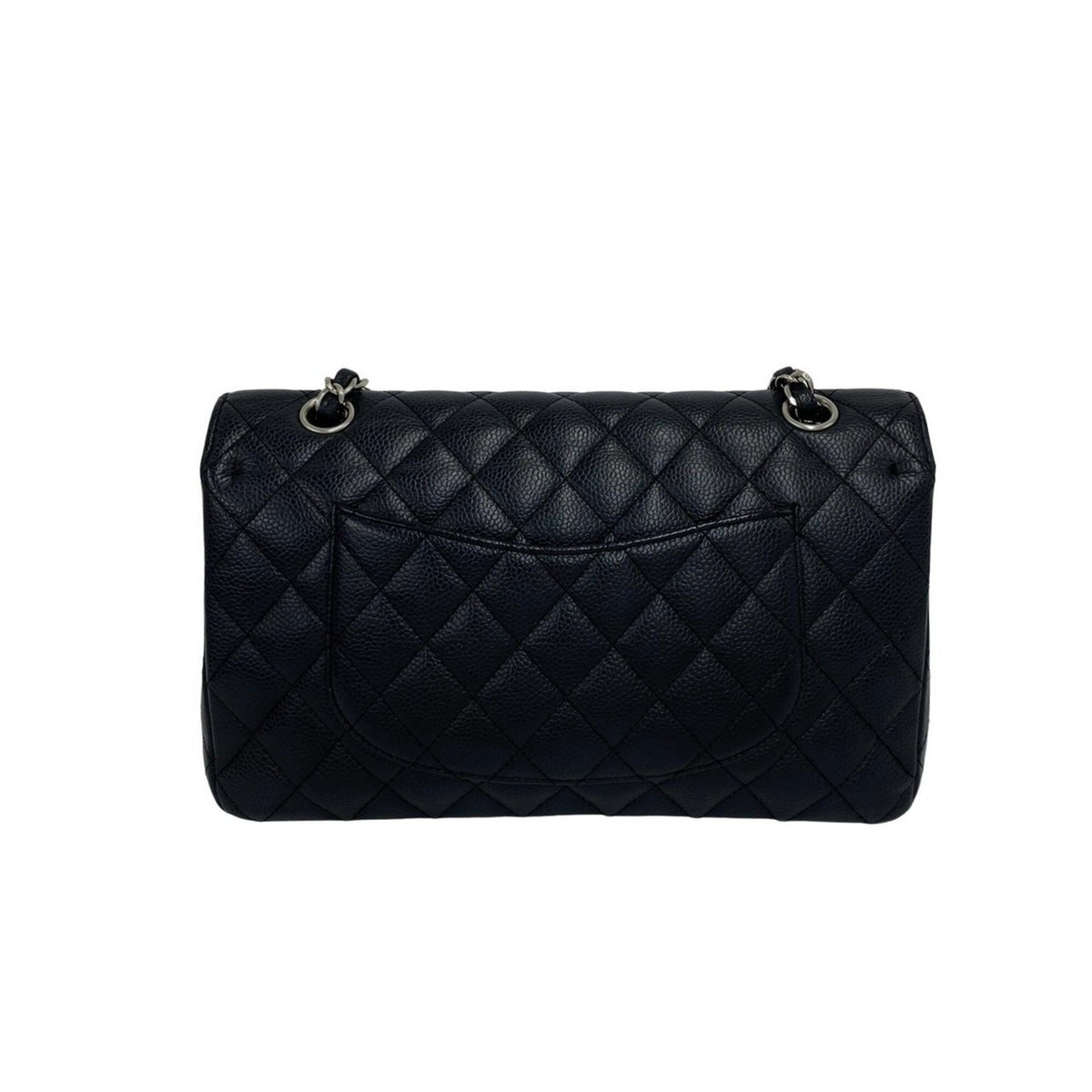 Chanel Black Grained Calfskin Shoulder Bag (Pre-Owned)