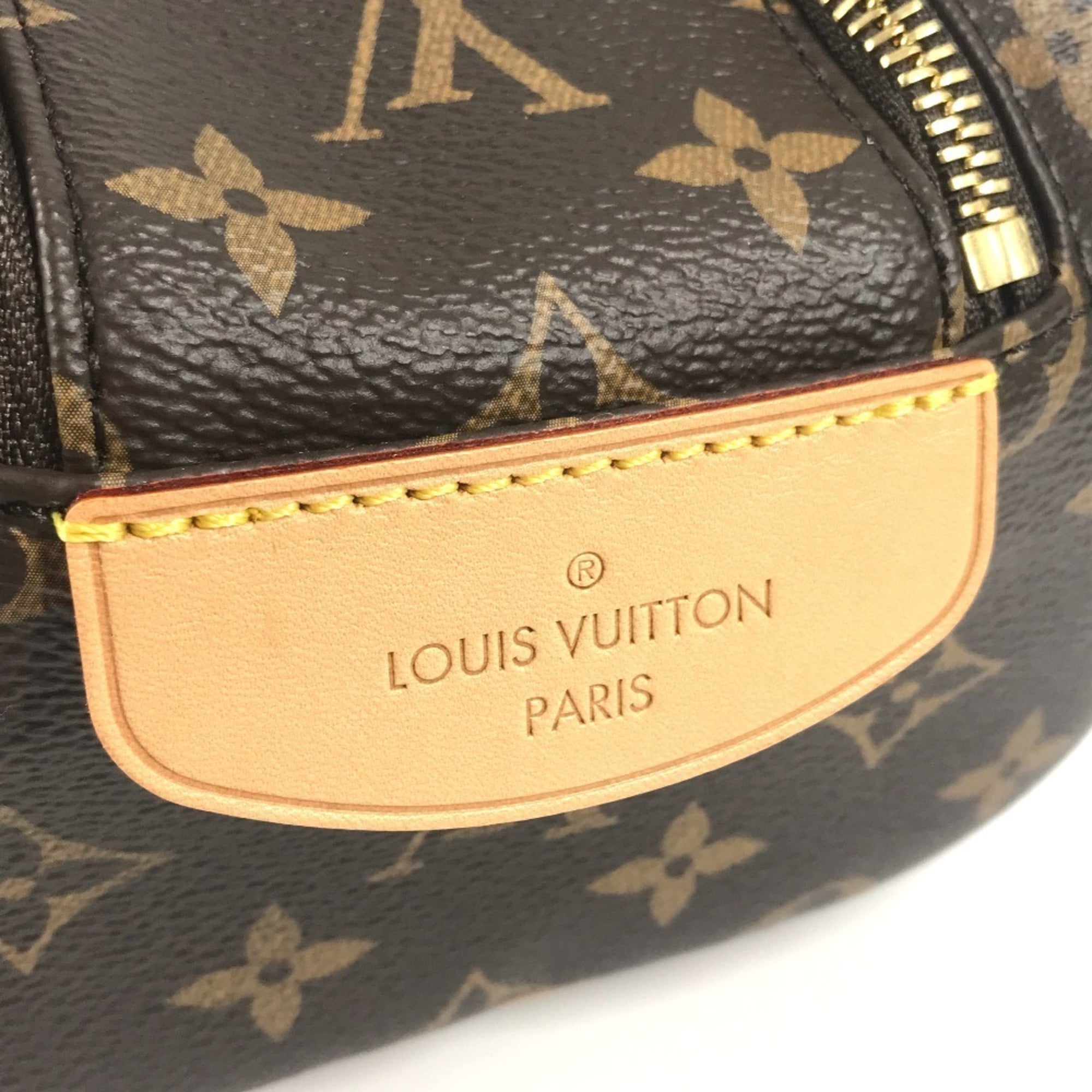 Louis Vuitton Brown Monogram Canvas Clutch Bag Pouch (Pre-Owned)