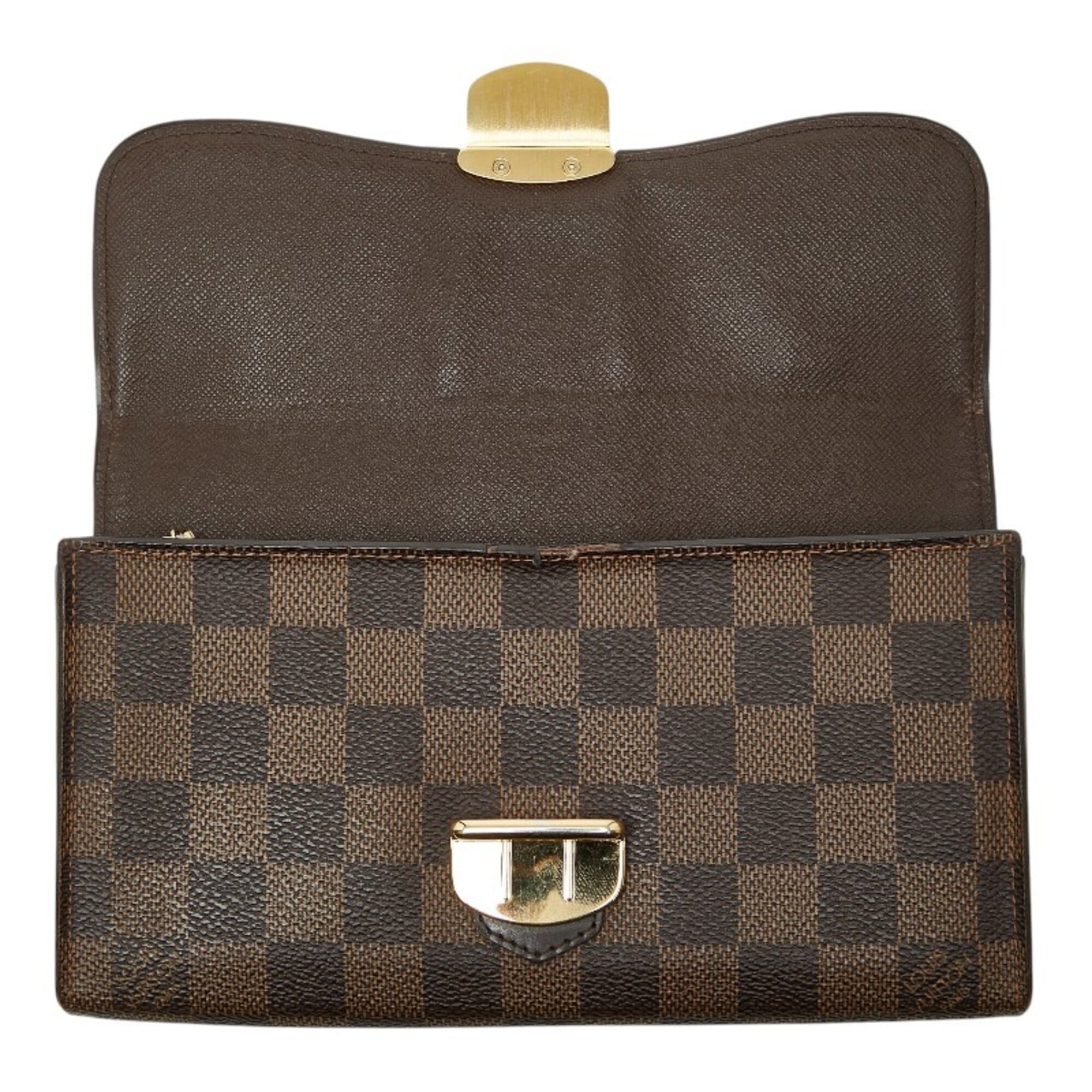 Louis Vuitton Brown Pvc Leather Long Wallet (Bi-Fold) (Pre-Owned)