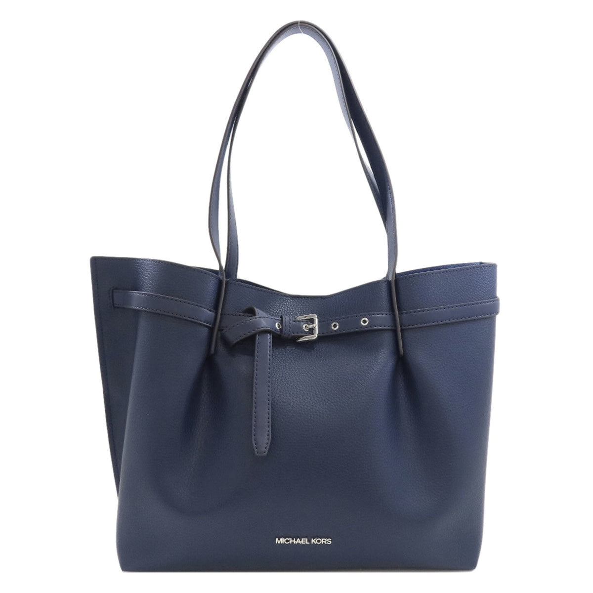 Michael Kors Navy Leather Tote Bag (Pre-Owned)