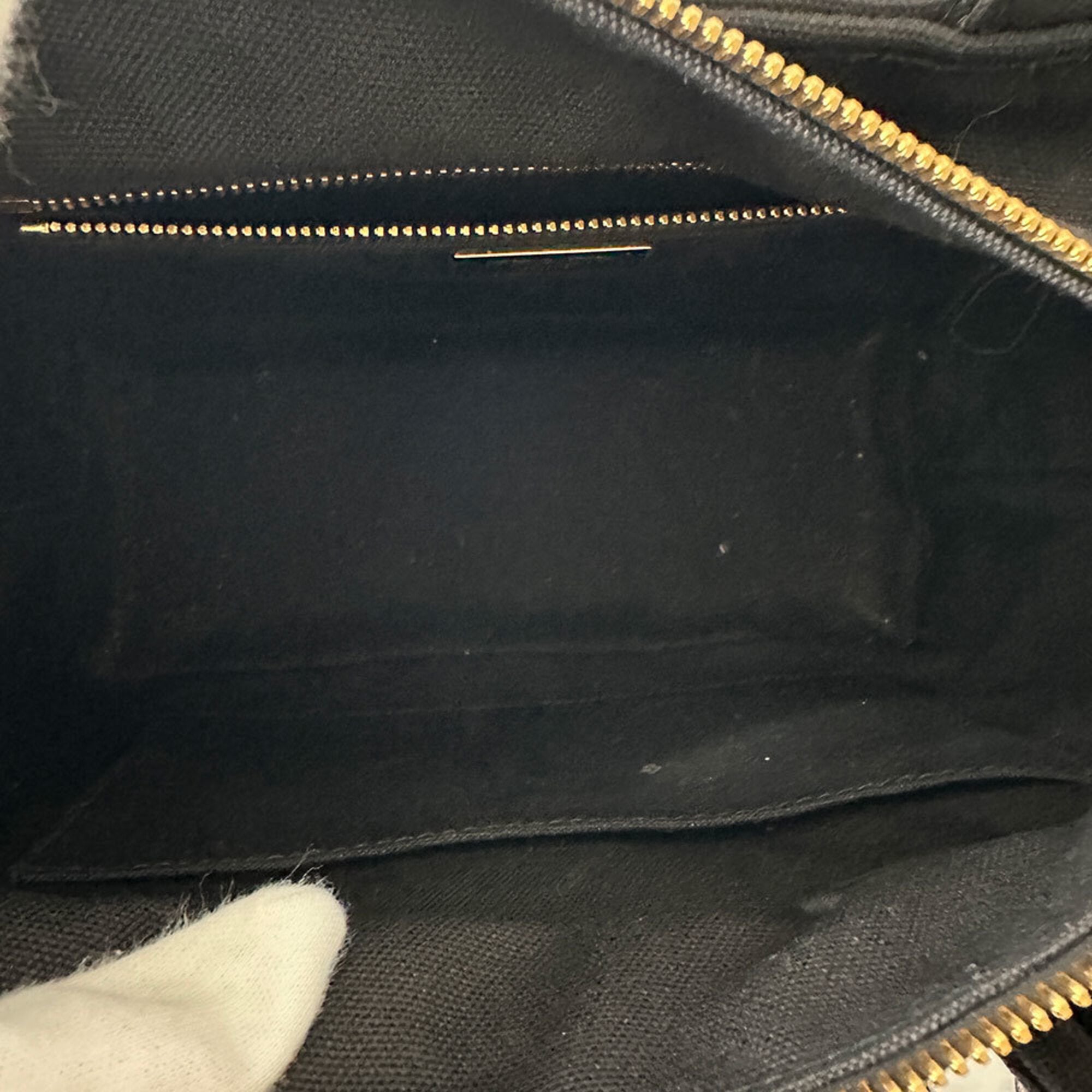 Prada Black Canvas Handbag Tote Bag (Pre-Owned)