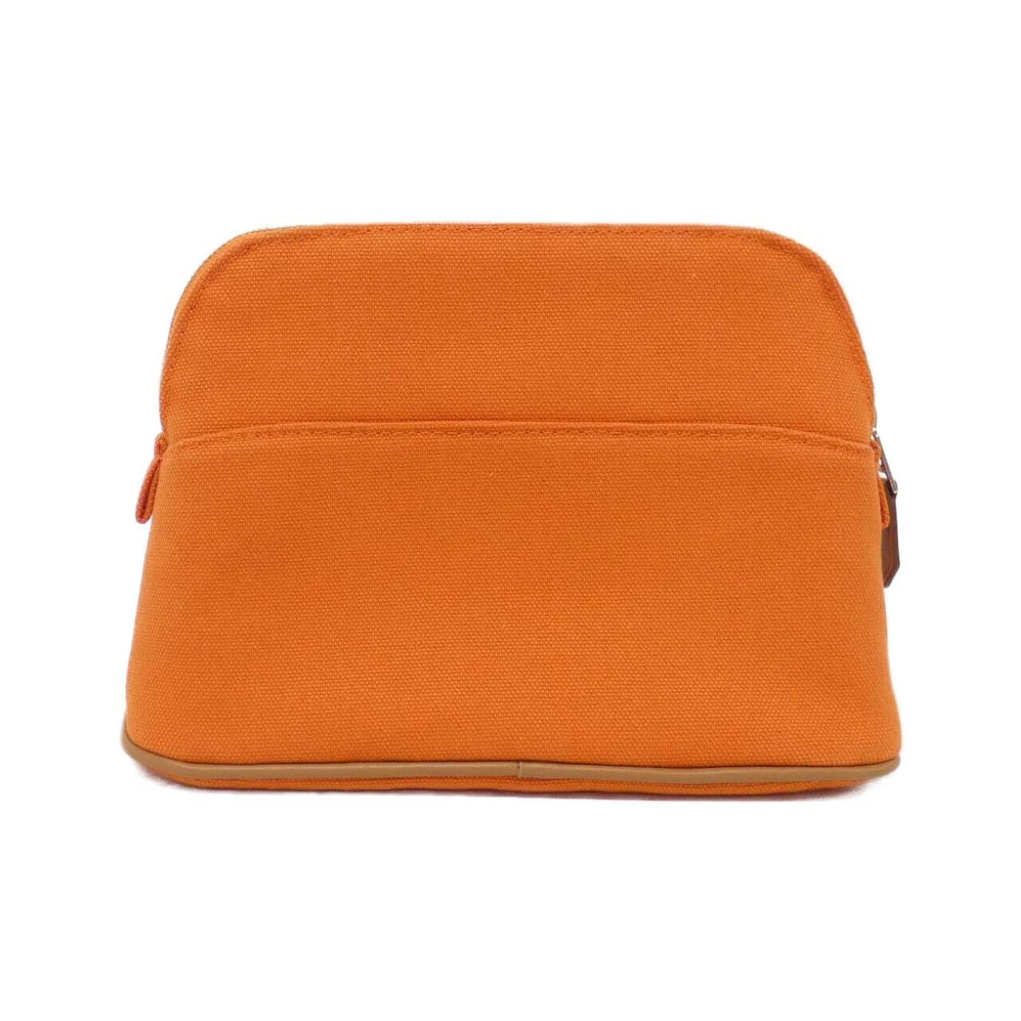 Hermes Orange Canvas Pouch (Pre-Owned)