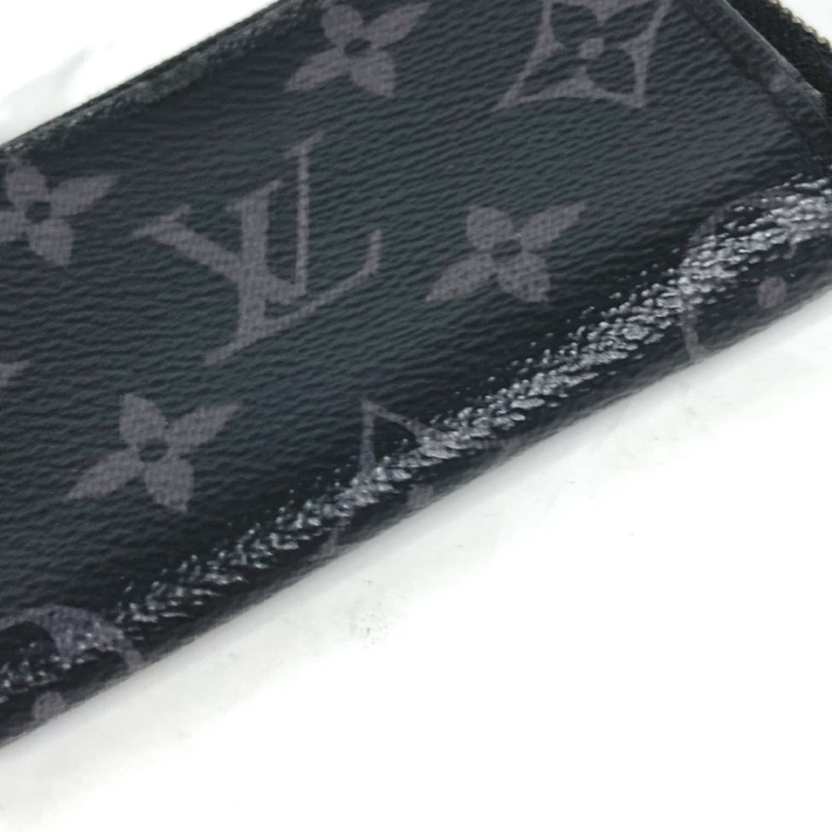 Louis Vuitton Black Monogram Eclipse Monogram Eclipse Coin Purse/Coin Case (Pre-Owned)