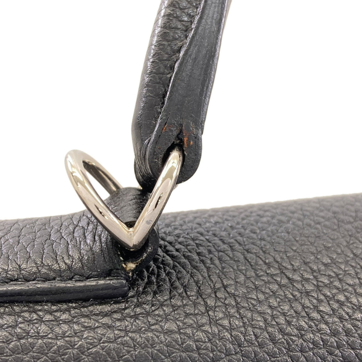 Hermes Kelly Black Togo Leather Handbag (Pre-Owned)